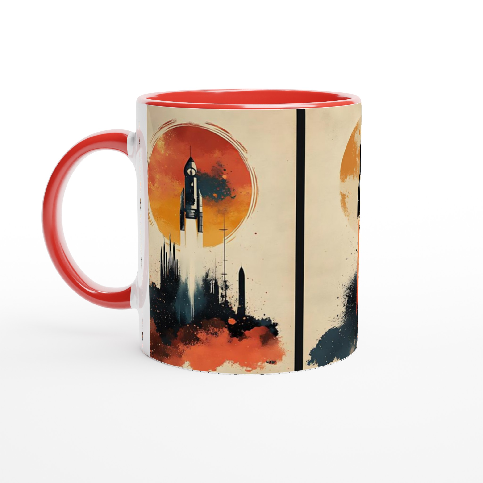 Kosmisk Raket Mugg – Fånga Äventyret med En Akvarell-inspirerad Design i Ditt Val av Färg 5 b6b7cae9-f2f9-4bff-8fec-b4fa97227773