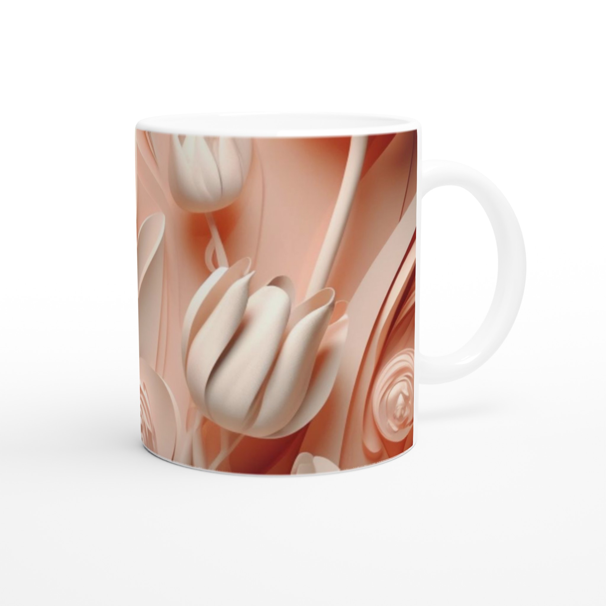 Elegant 11oz Keramisk Mugg med Sofistikerat Tulpanmotiv i Valfri Färg 9 b6eeb81a-a59a-4f7c-aba2-c74a09ad0472