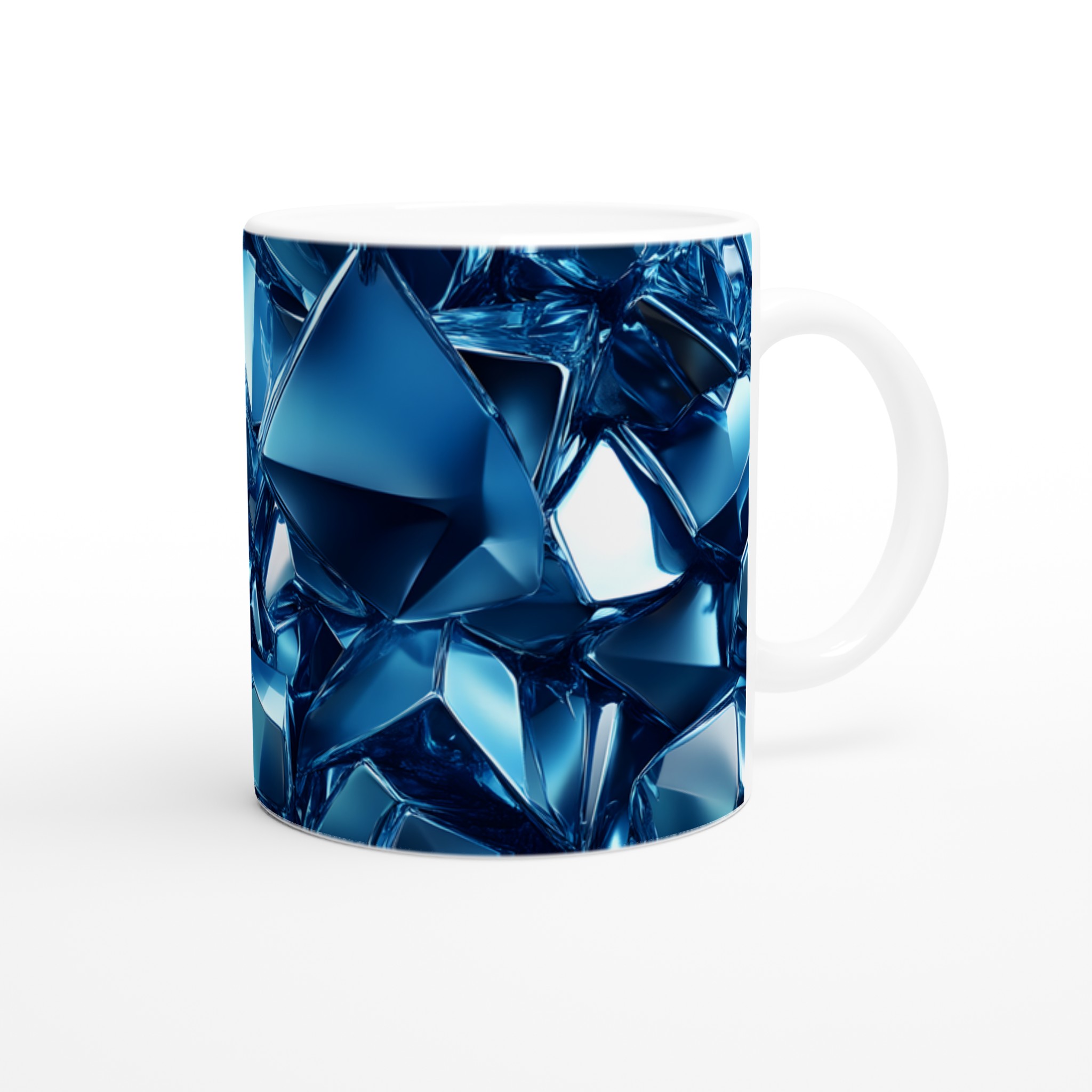 Glänsande Blå Kubism Keramikmugg – Din Kaffestund, Din Färg! 9 b6efa3b4-ed82-458a-8345-d24840f01c77
