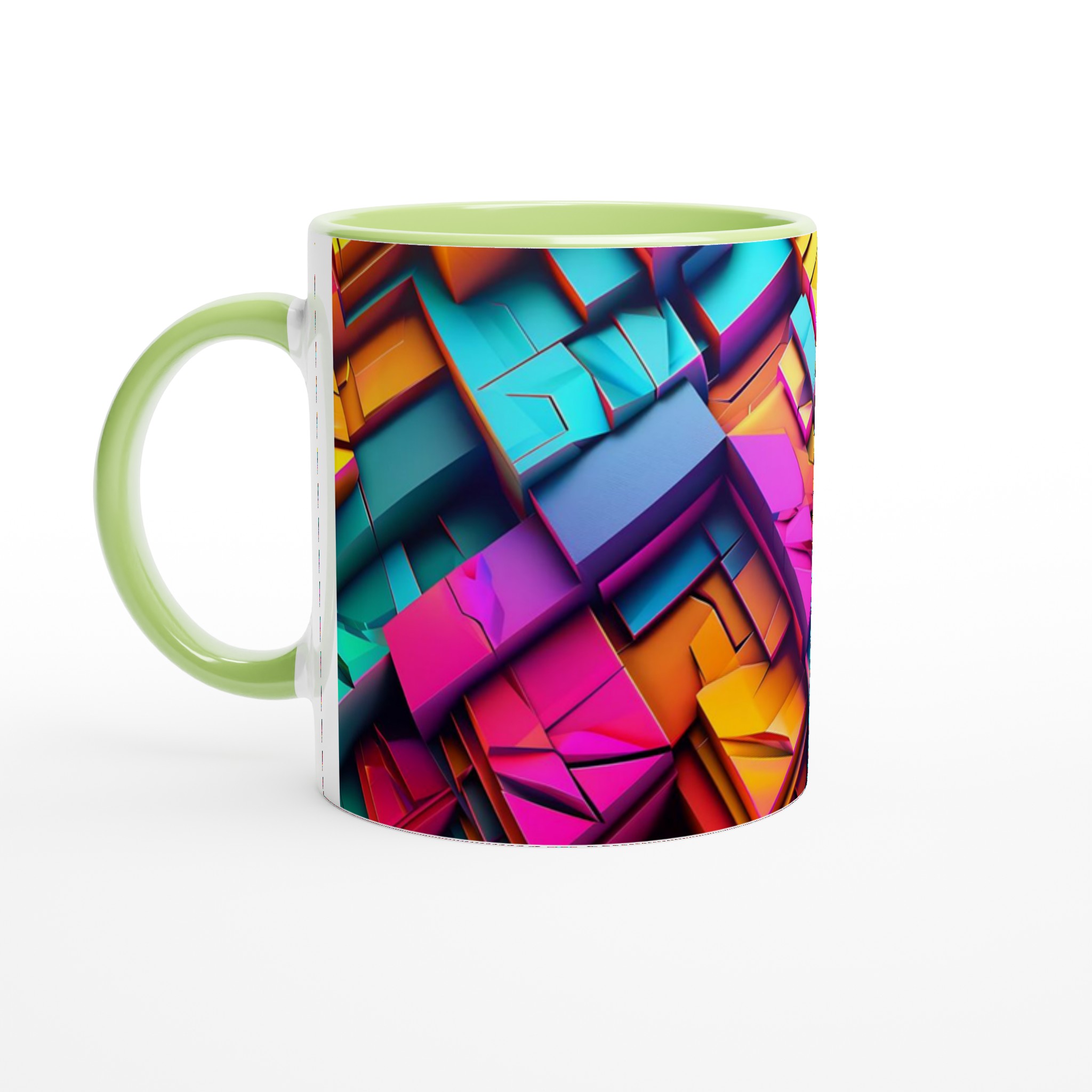 Abstrakt Geometrisk 11oz Keramisk Mugg – Färgglad Explosion för Din Favoritdryck 7 b71c9178-e1cd-4cdd-bd48-43cd511443ba