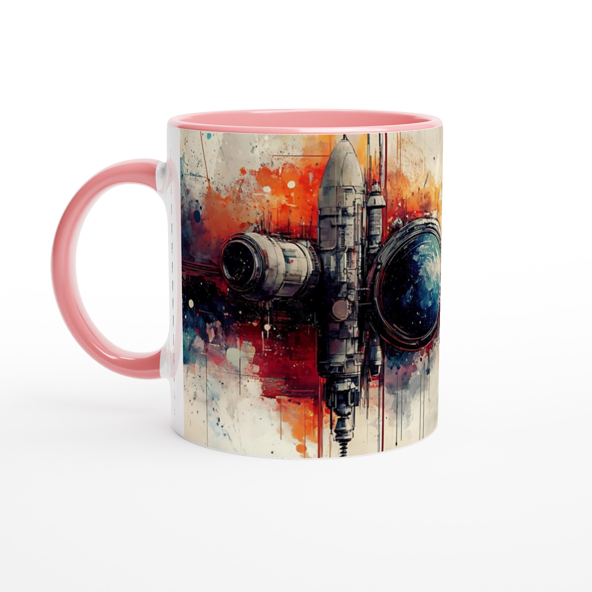 Abstrakt Rymdresa 11oz Keramikmugg - En konstnärlig explosion av kosmiska färger 6 b71fd11e-c8f1-48ab-9be6-90a6935c76fb