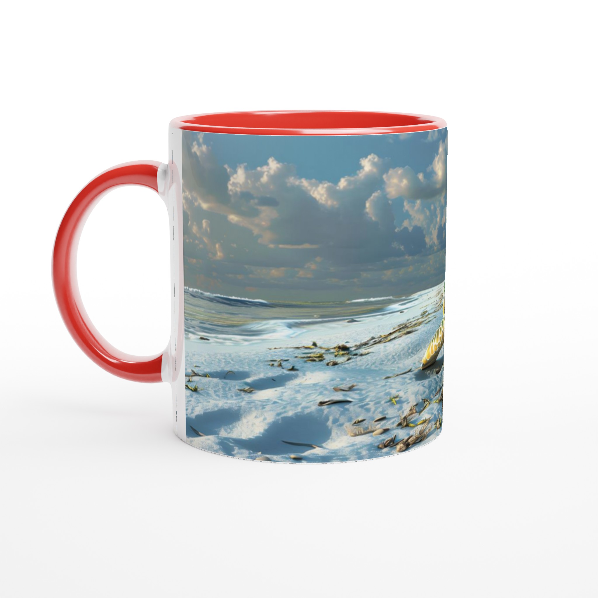 Tropisk Havssköldpadda Mugg – Levande Strandmotiv, 11oz Keramisk Mugg i Valfri Färg 5 b737a5b6-3242-48cd-b451-f4974f63ac75