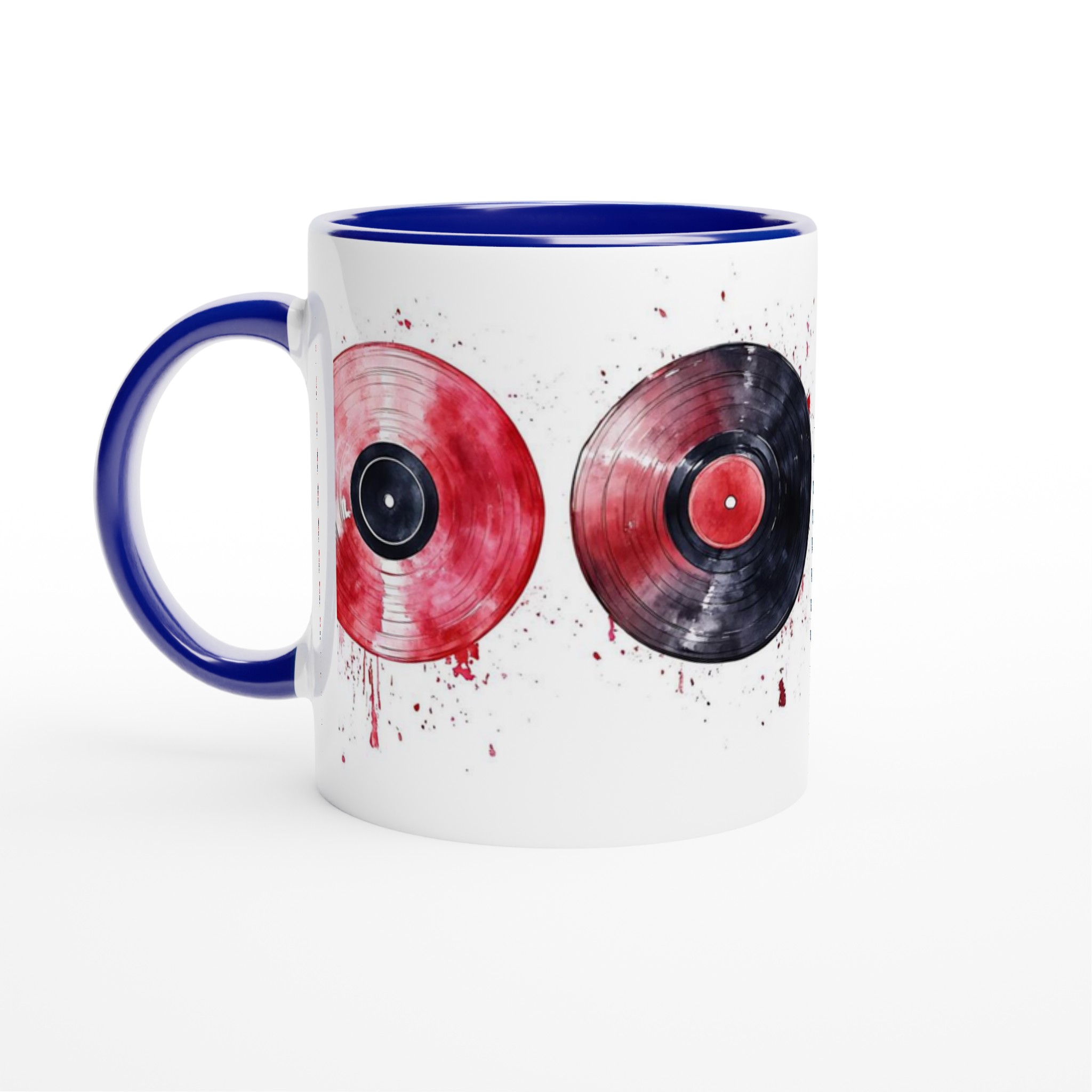 Vit 11oz keramisk mugg med färgstarka vinylskivor – välj bland sju livfulla nyanser 2 b7bb951b-b4a8-47b1-a8c0-7af63a146391