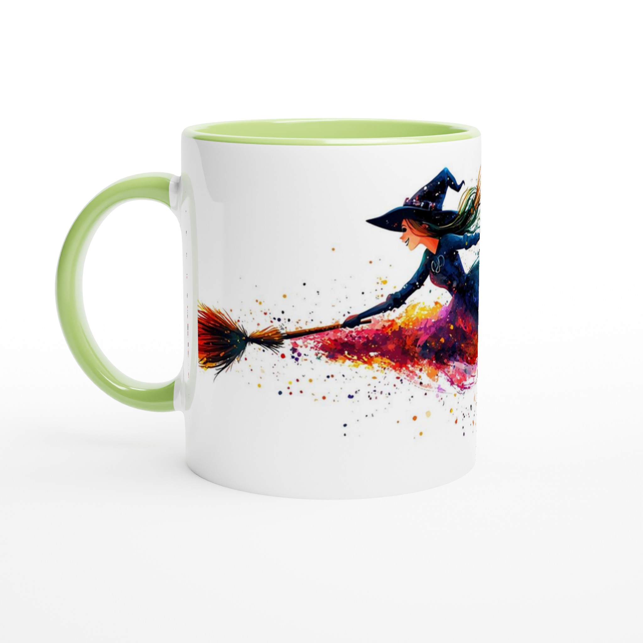 Magisk Akvarellhäxa Mugg – Färgglad Halloween-inspirerad Keramikmugg för kaffe och te 7 b7d24785-7137-4768-86b3-e22d1a046329