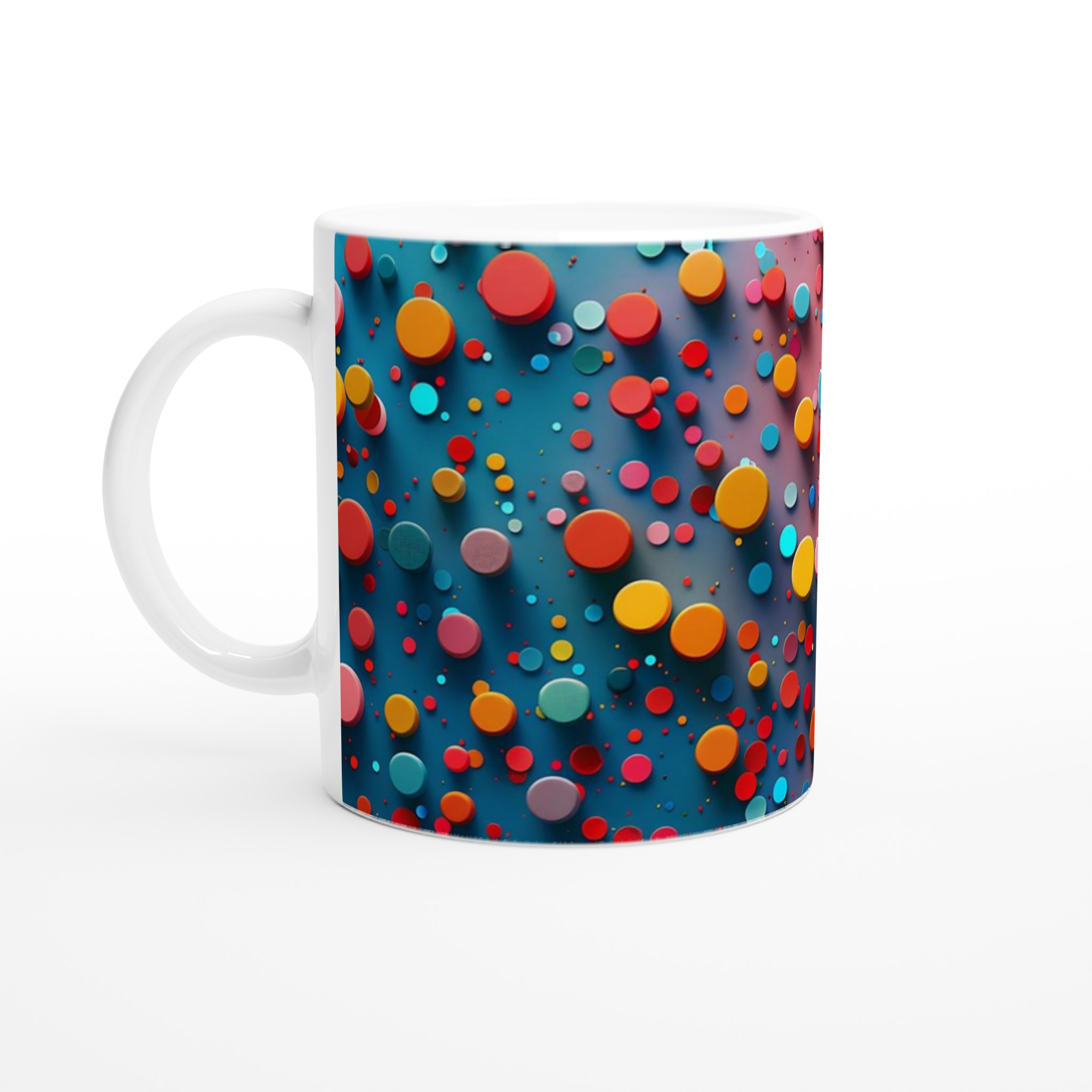 Färgglad Konfetti Mugg – 11oz Keramisk Kaffekopp för Färgstarka Dagar – Välj din Favoritfärg! 1 b87045ad-ecf0-4ba6-823d-db24d19c2519