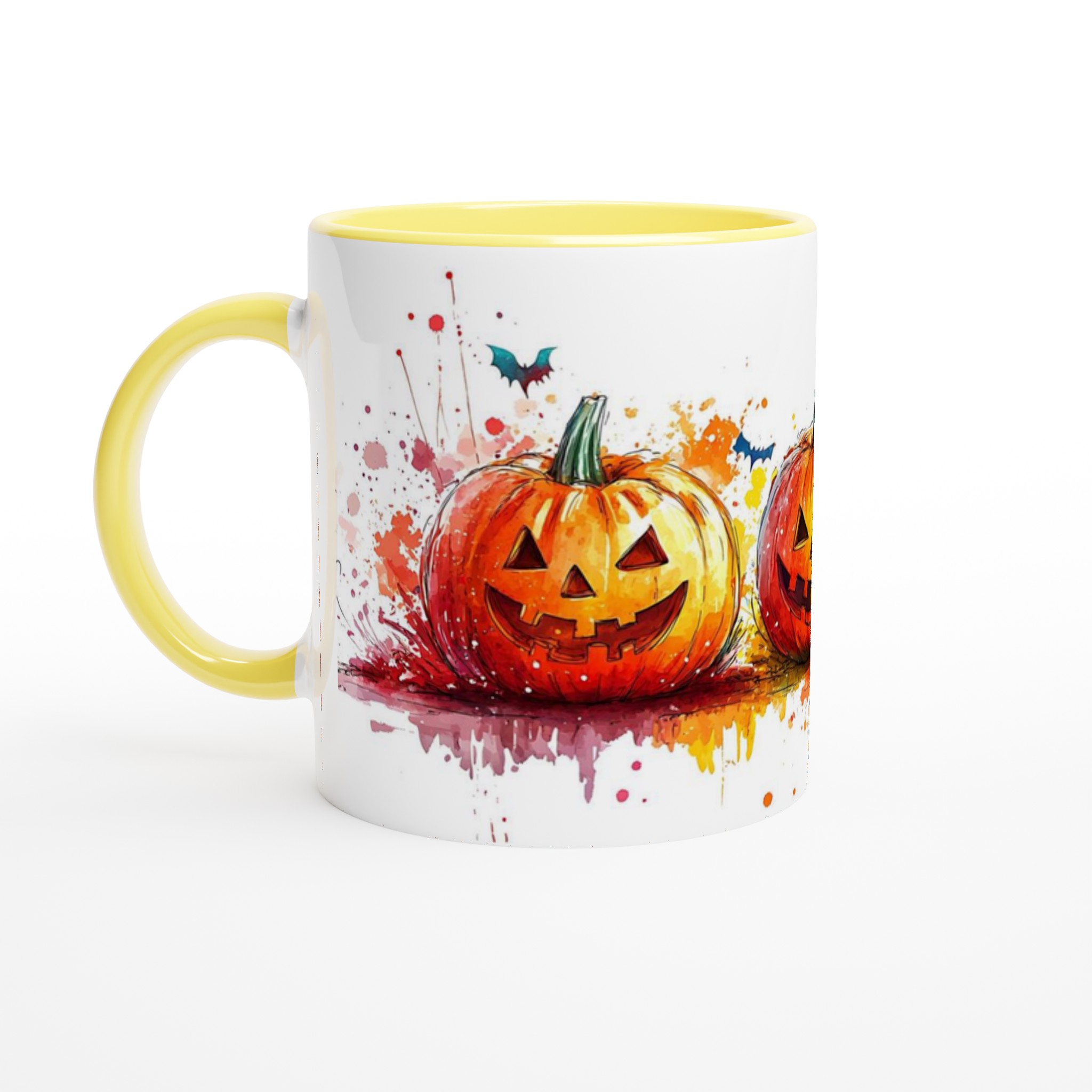 Hallå där, Pumpa! Akvarell-inspirerad 11 oz keramisk mugg – Välj din färg! 3 b89bd1b8-2eba-4c2c-a7c7-1bc193d539ef