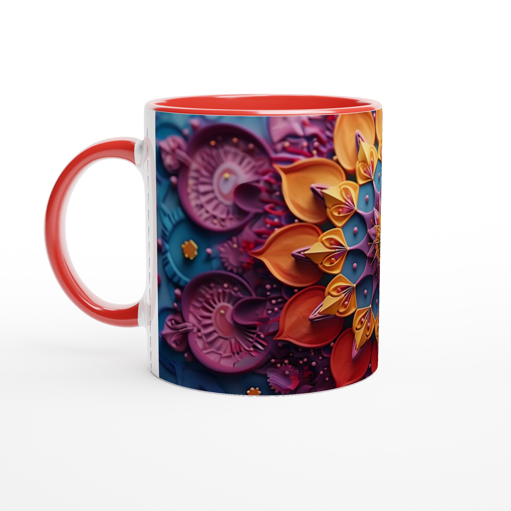 Mångfärgad Mandala Keramisk Mugg – 11 oz. Levande, Hållbar och Diskmaskinsäker för Din Dagliga Ritual 5 b8ac44d4-9308-4623-aeb0-db1ebe966c35
