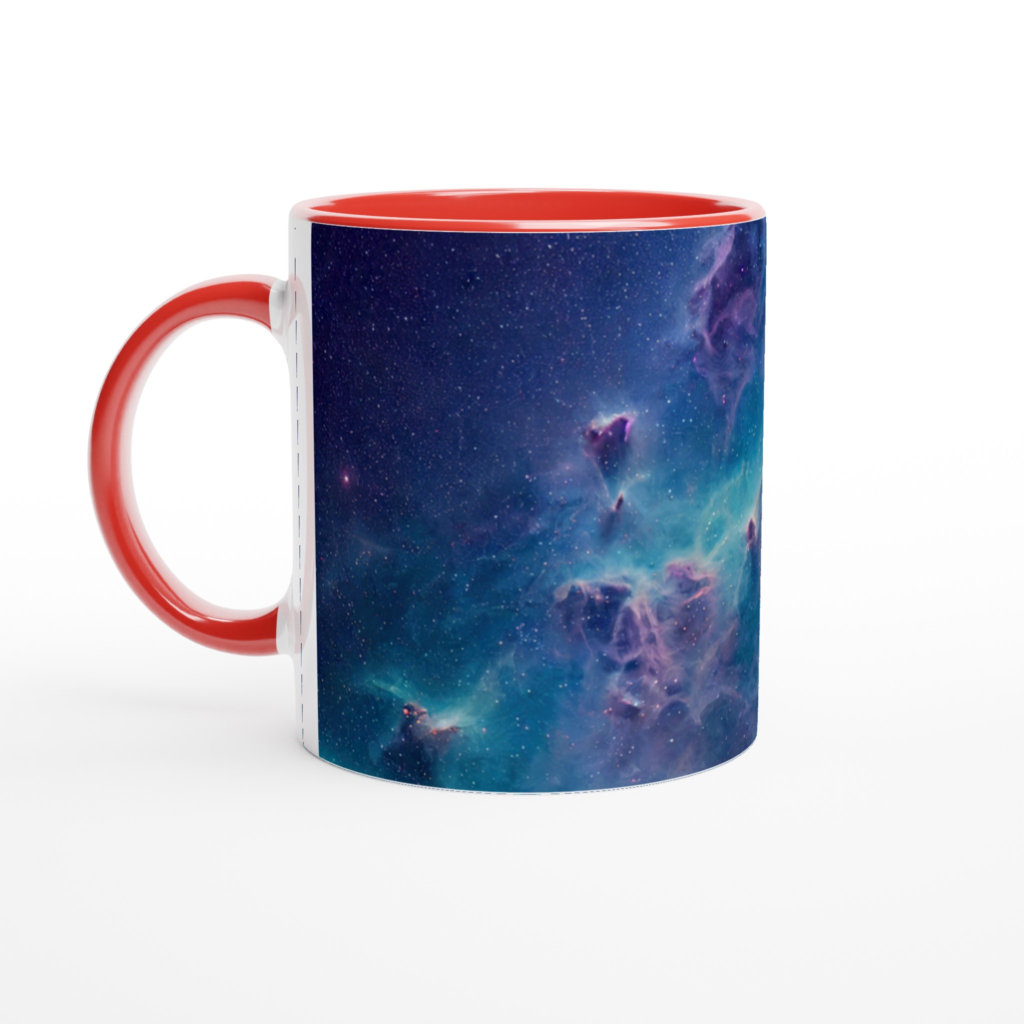 Vit 11oz keramisk mugg med stjärnhimmel - välj bland sju levande keramfärger 5 b8b26678-6a1b-4488-87b6-0a86a38718fe
