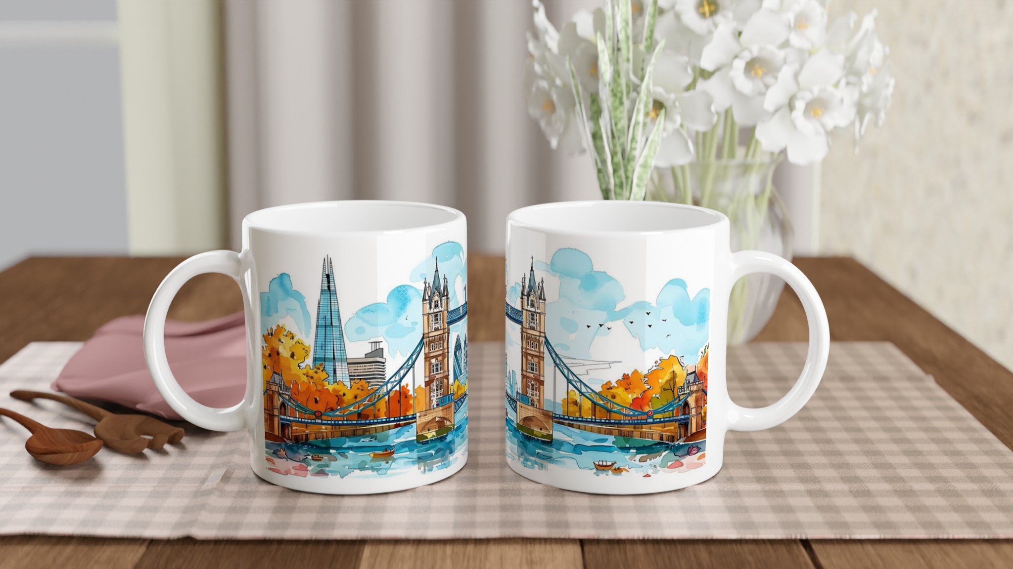 London Watercolor Skyline Mugg – Varm höstkänsla i din hand, välj din färg! 10 b8cc0aec-9f12-4cfa-9220-3aee47830556