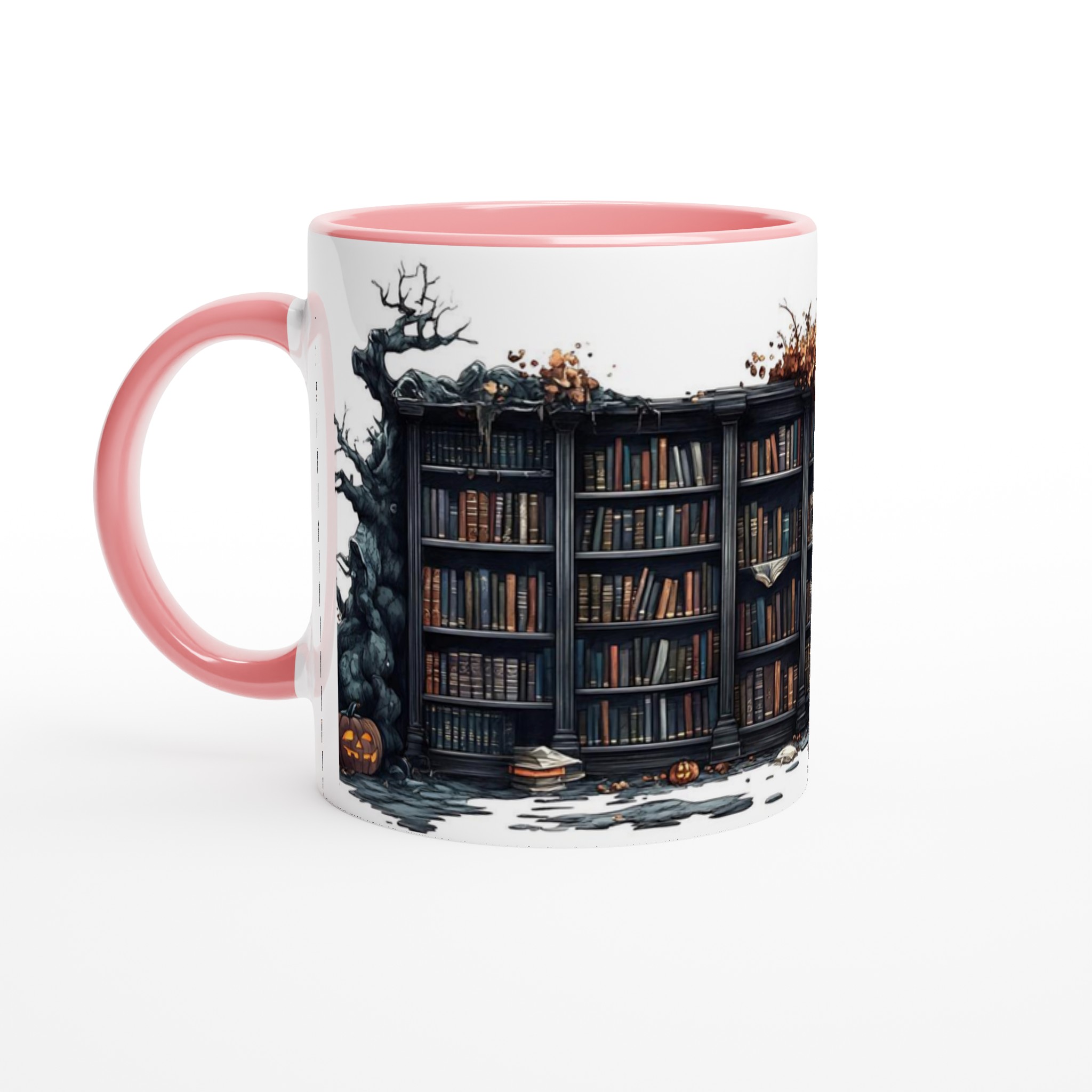 Mystisk Bibliotek Halloween Mugg – 11 oz Keramikmugg för Skrämmande Goda Drycker 6 b8fff678-b916-426a-a50b-4acf74b51338