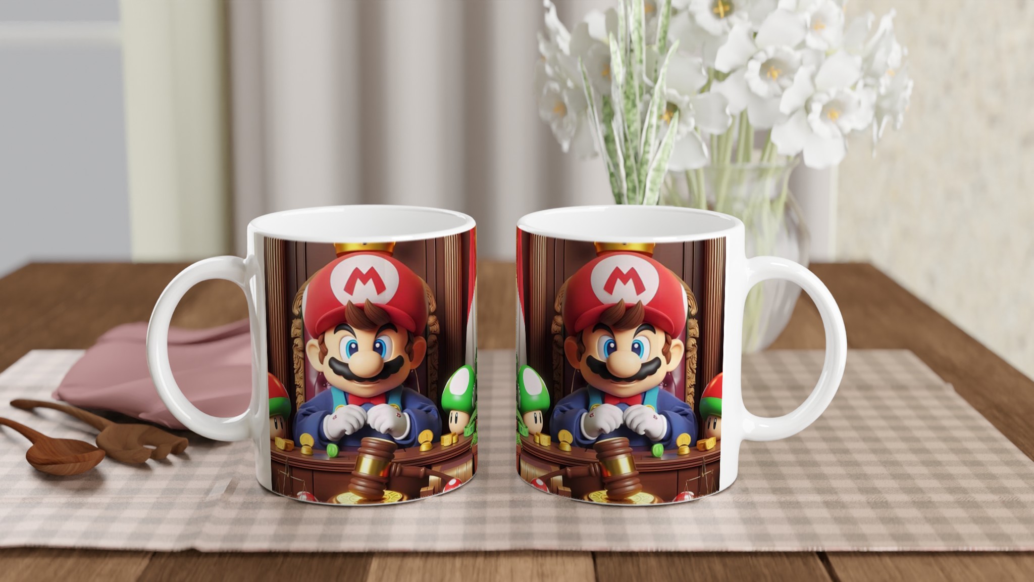 Vit 11oz keramisk mugg med levande spelmotiv – välj bland sju färgstarka keramiska nyanser 10 b9129702-0ef6-455a-811d-7688bfd86681