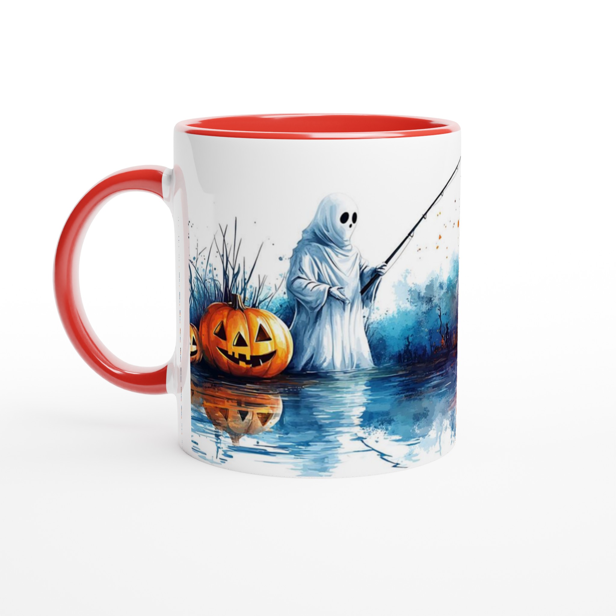 Spöklik fisketur på Halloween – Unik keramisk mugg med vattenfärgstryck, perfekt för höstens mysiga stunder 5 b944a6df-188c-47c7-ab38-4cbfca3a7a42