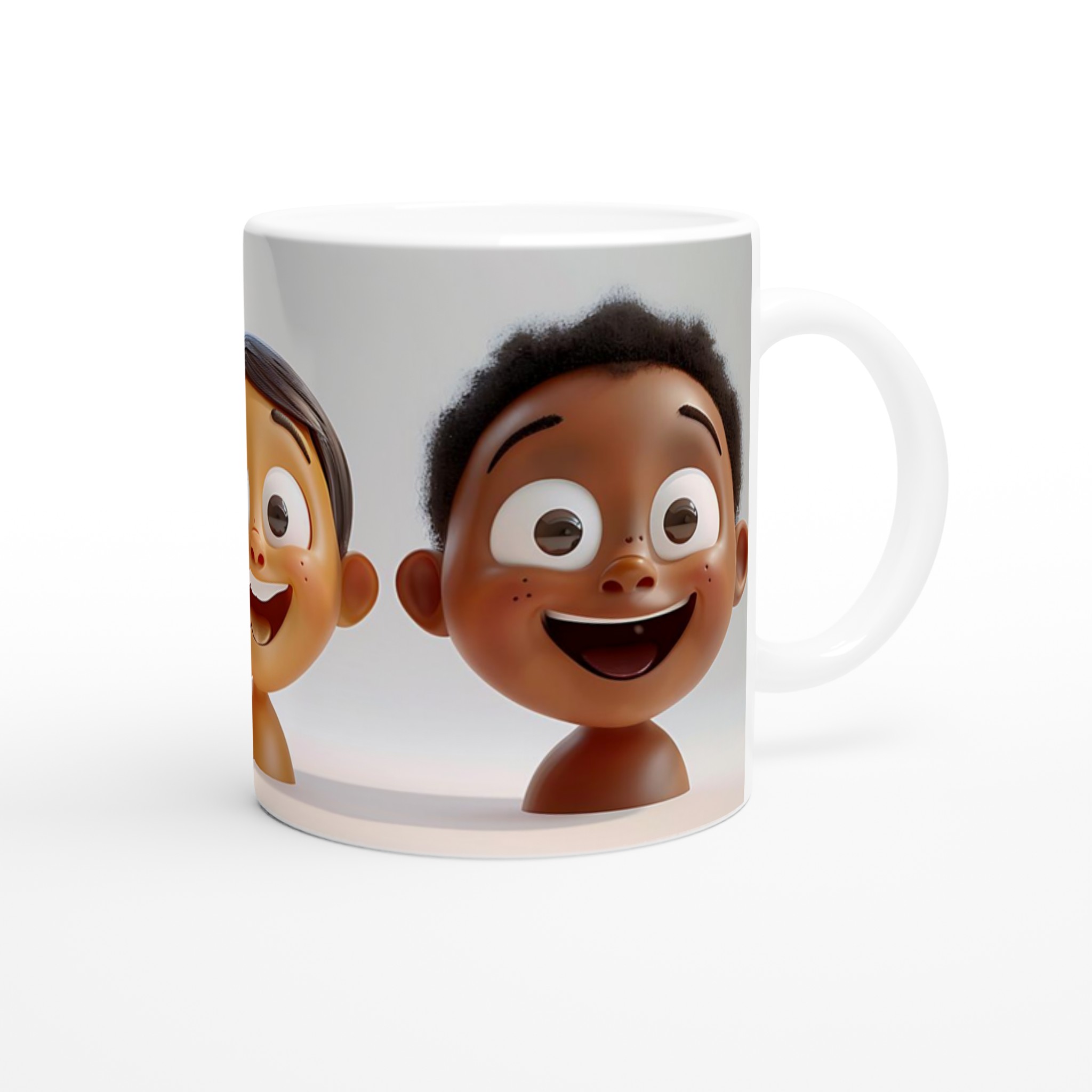 Glad Kaffemugg med Lekfulla Ansikten – Personlig 11oz Keramisk Mugg i Valfri Färg 9 b9a98b5c-e231-420b-8e26-13cd3f82c568