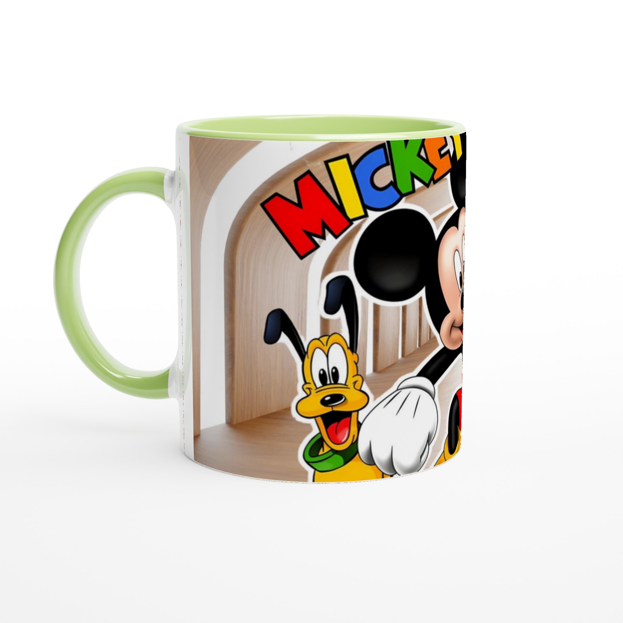 Vit 11oz keramisk mugg med färgstarkt Mickey & vänner-motiv i flera keramiska färger 7 b9acf964-c927-40c0-a26b-1414eeaab769