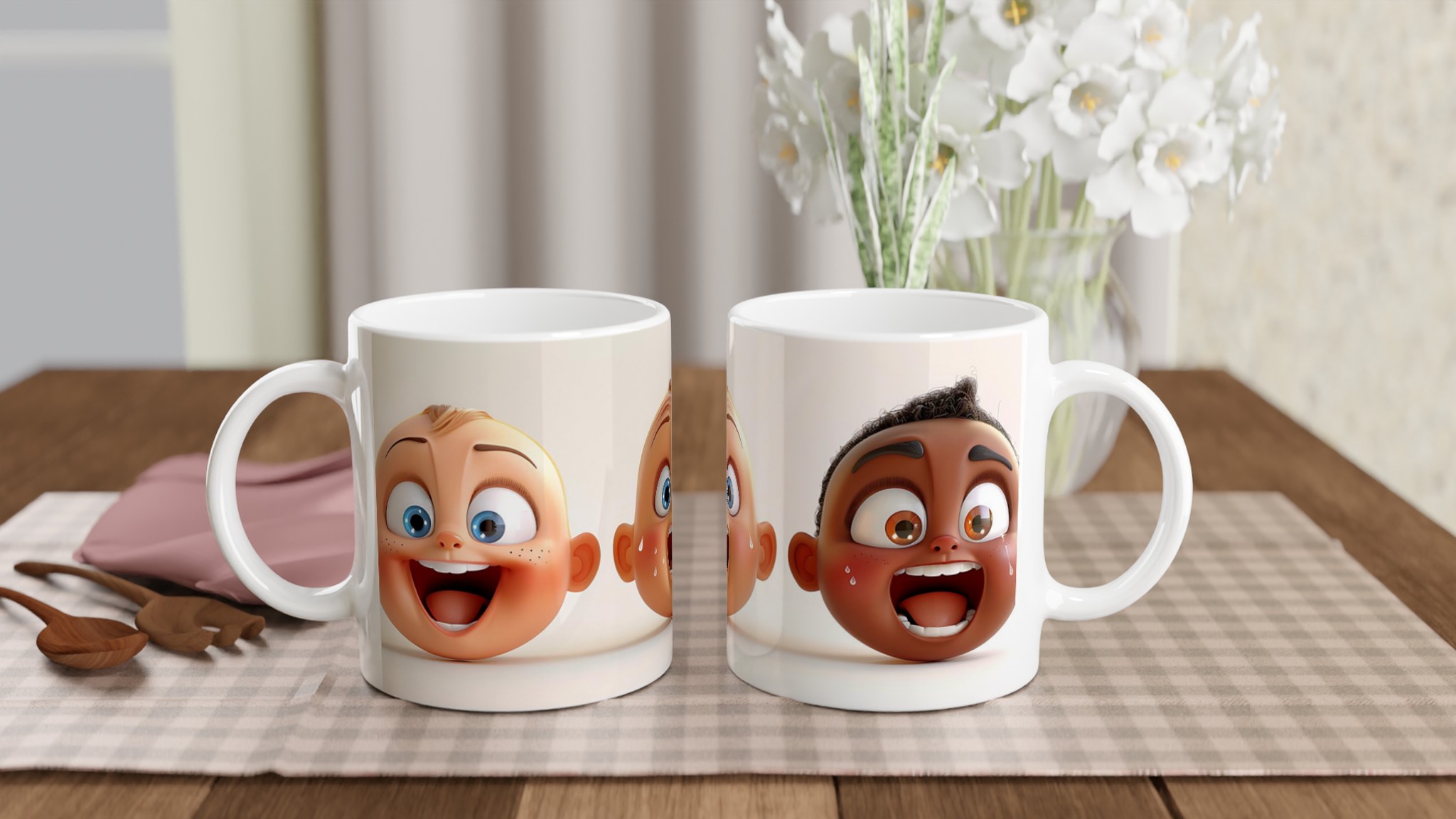 Charmiga Babyansikten Keramikmugg - Uttrycksfull Design, Perfekt Present i 7 Färgval! 10 b9b89e78-9c0d-47c6-b889-3c5ea8f98b4a