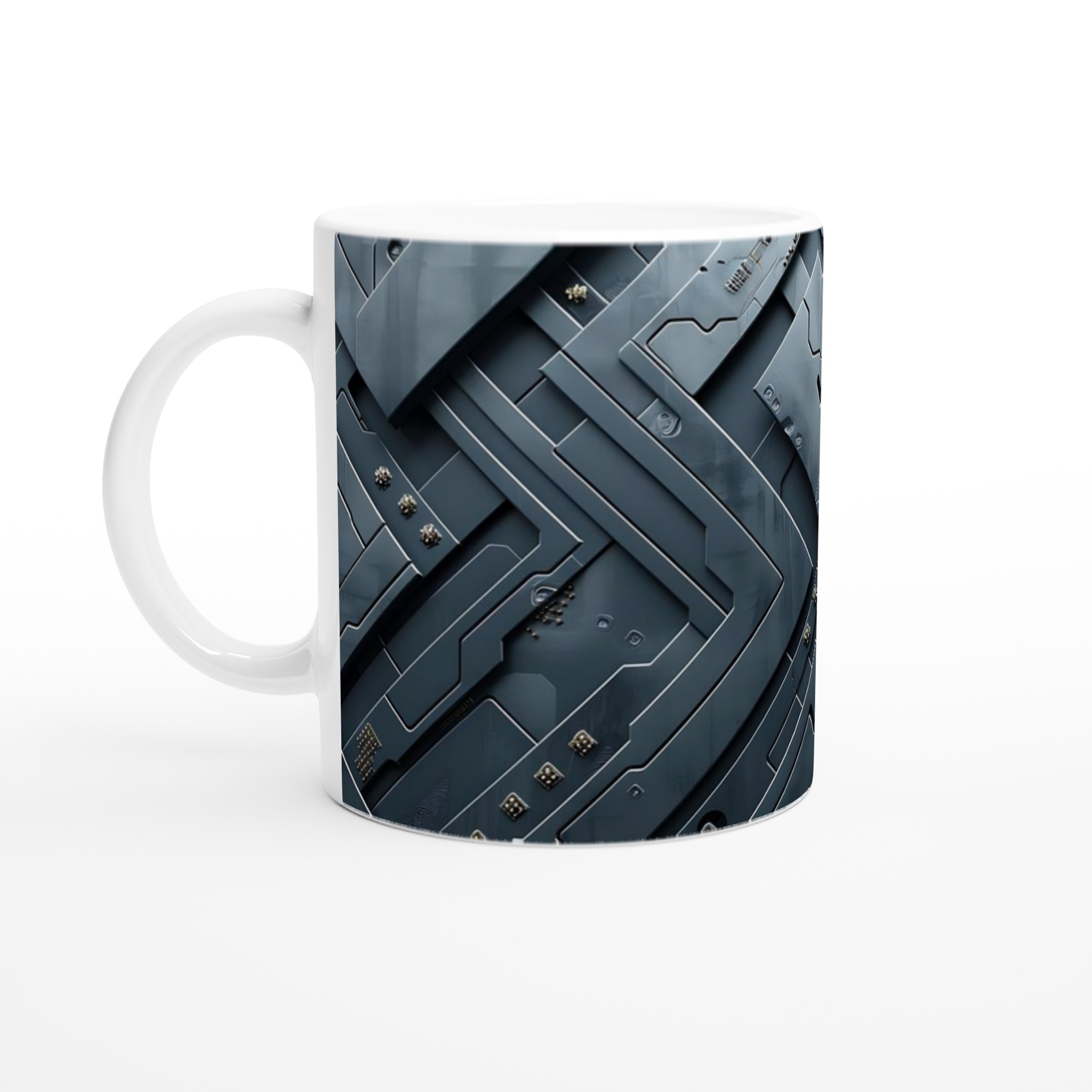 Kybernetisk Mugg: 11oz Keramisk Mugg med Futuristic Design – Välj Din Färg! 1 b9f7118e-bb85-4c5e-9590-f37fcd33a18e