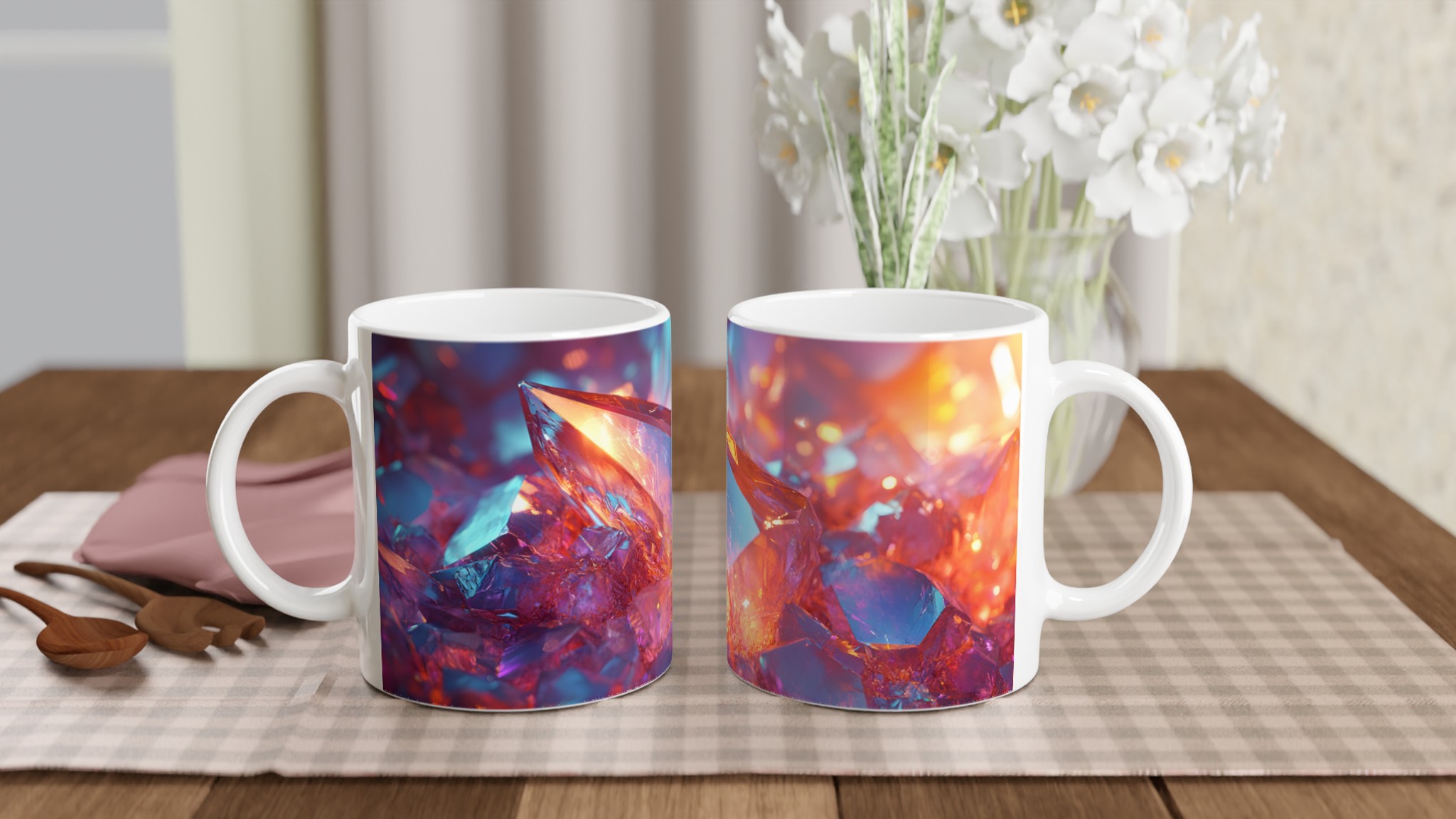 Kosmisk Kristall 11oz Keramisk Mugg – Strålande Färgskiftningar för Din Favoritdryck 10 b9feca9b-a980-4845-a7f8-324bb3f6a534