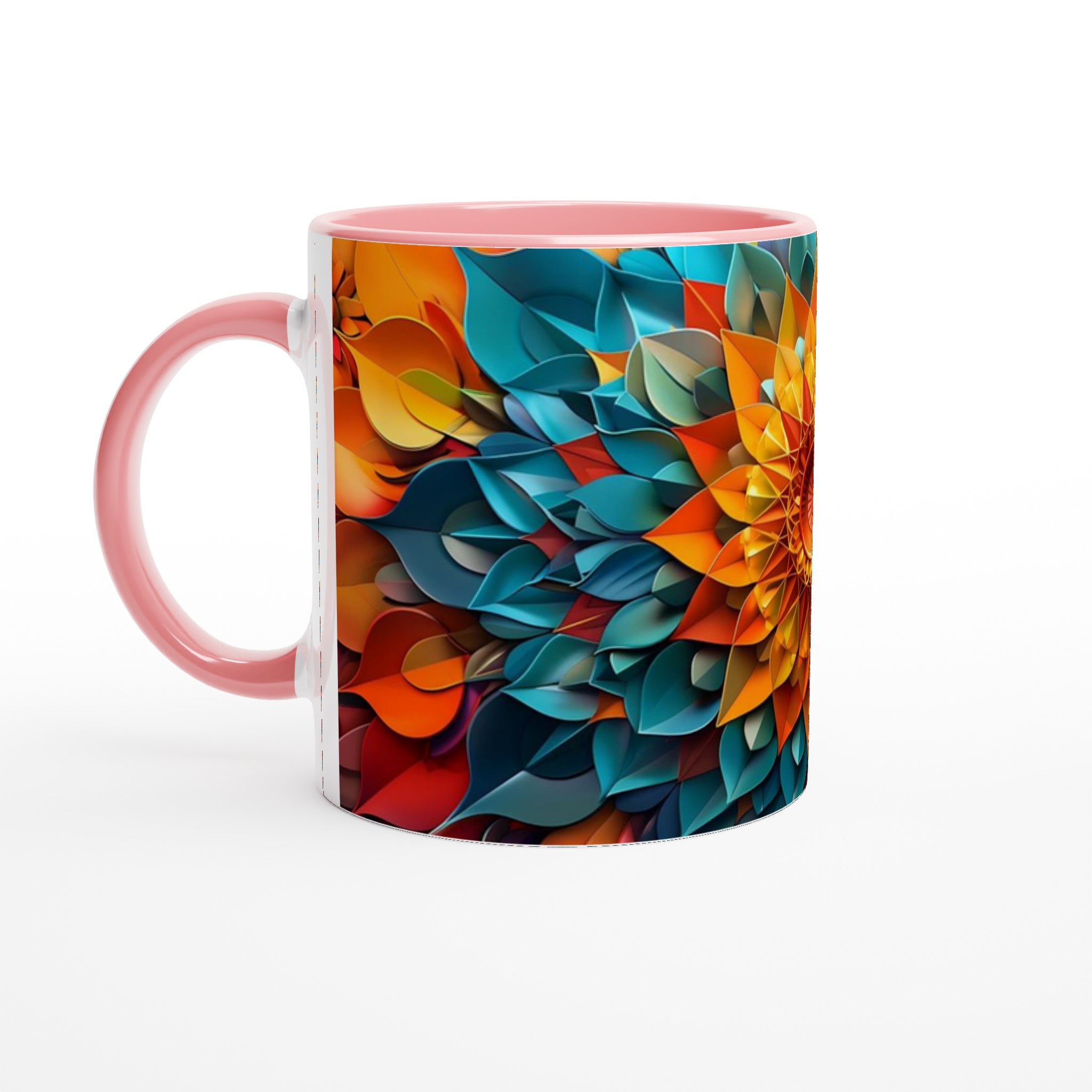 Abstrakt Mandala Keramikmugg - 11oz, Välj mellan 7 levande färger för din favoritmugg! 6 ba156ff6-5088-49da-bb3c-8e664e776b99