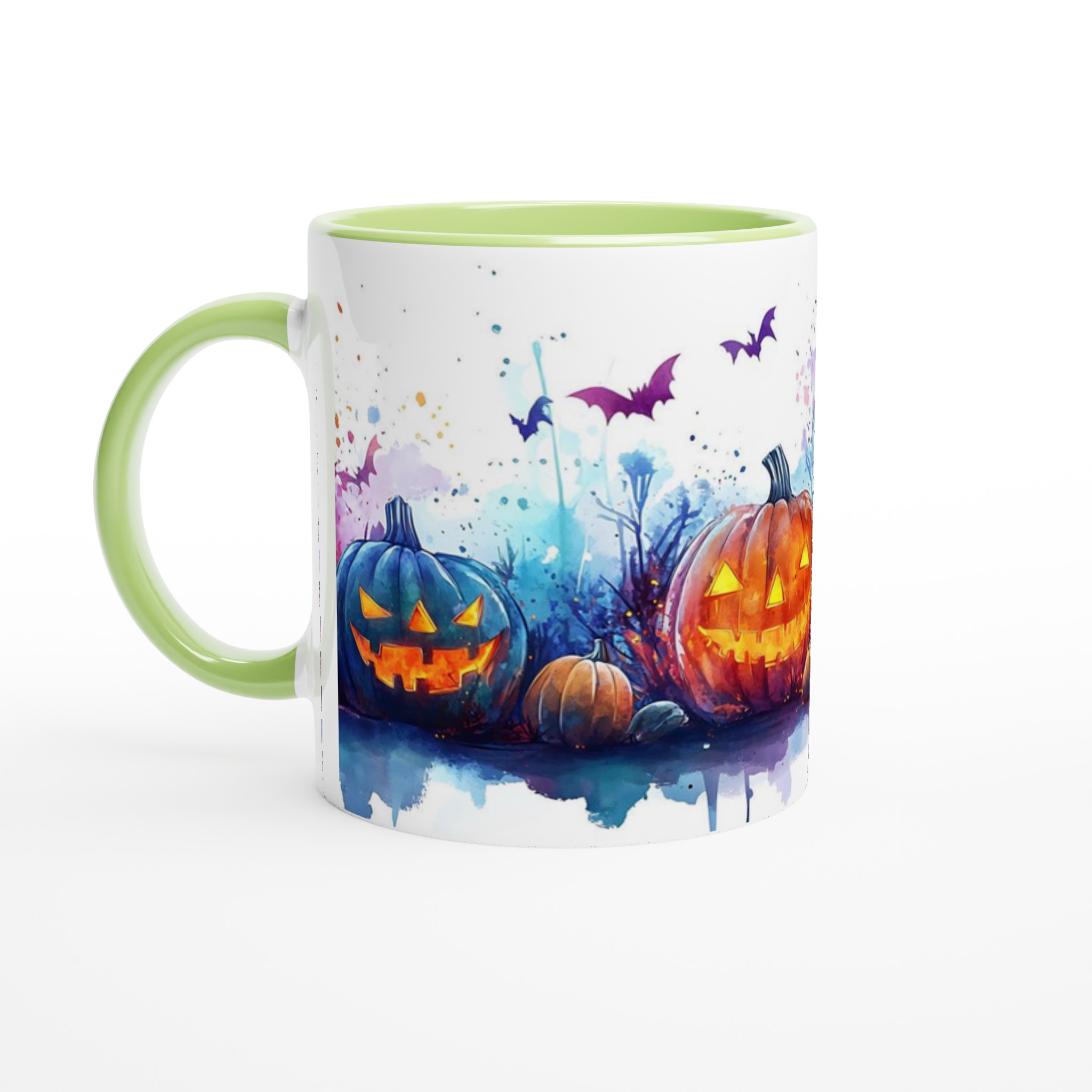 Mystiska Halloweenpumpor 11oz Keramikmugg - Spöklik Design i Färgstarka Nyanser 7 ba1b8cc3-bcc9-4f60-83b0-5277942ae061