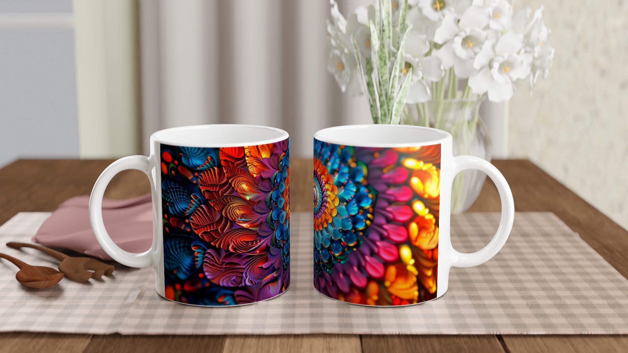 Abstrakt Mandala 11oz Keramikmugg – En Explosion av Färg & Design 10 ba9028d9-aac5-41a6-a895-f6545b57fc4d