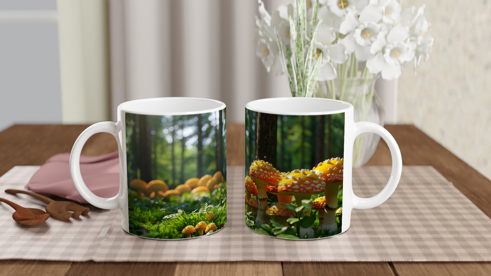 Magisk Skogssvamp 11oz Keramisk Mugg – Dröm dig bort i varje sipp, välj din färg! 10 baa7de84-d4f0-4816-95e1-346666fe1e6f