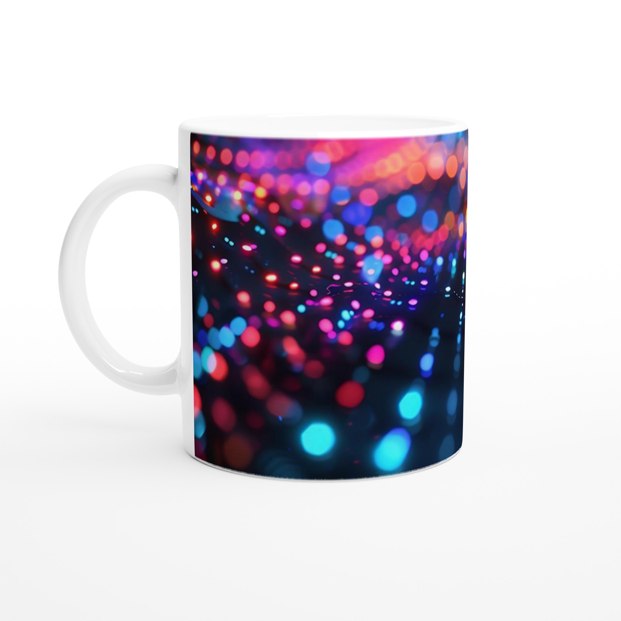 Neon Glow 11oz Keramisk Mugg – Färgglad Abstrakt Design i Din Valfria Färg 1 bac9a57e-43b3-44d7-97dc-4c9bf64e45dd