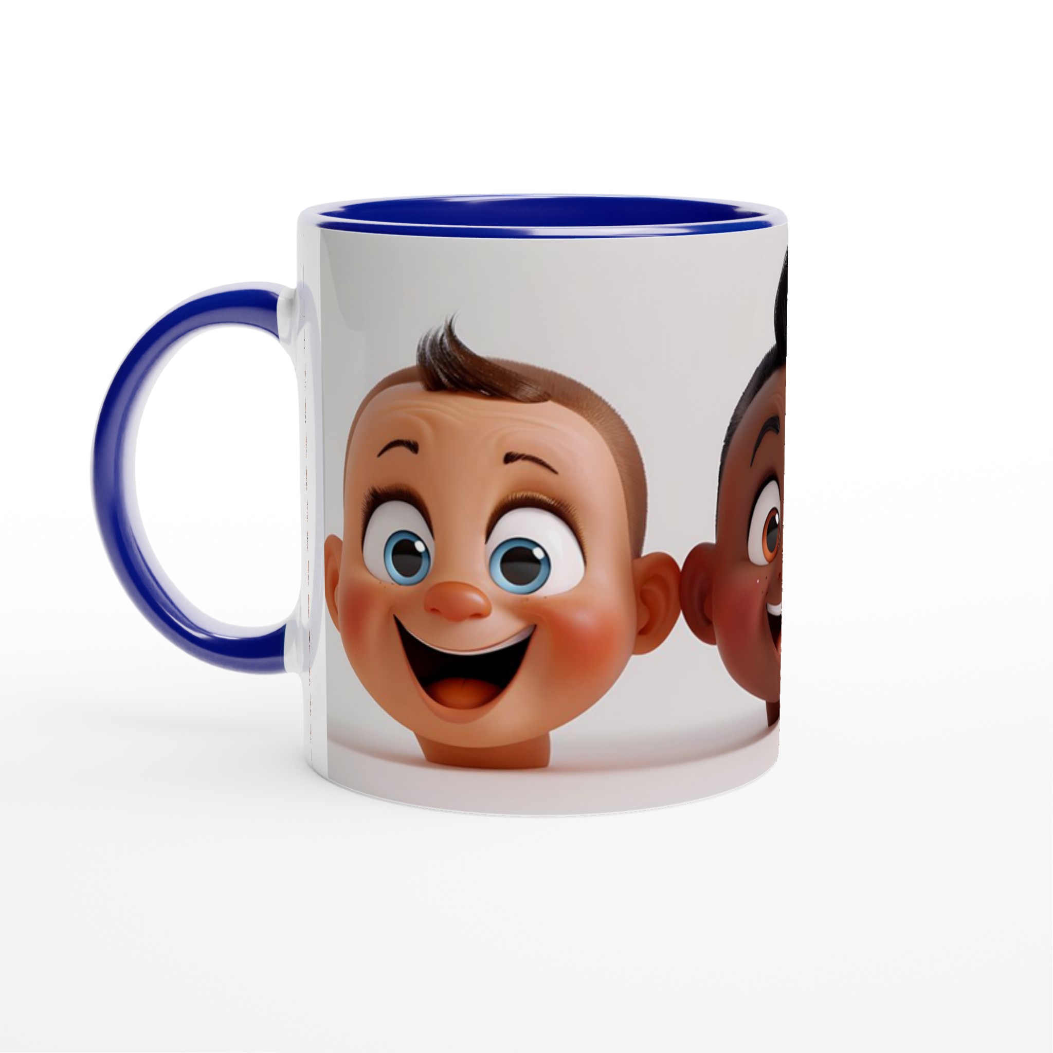 Glad Cartoon Ansiktsmugg – 11oz Keramikmugg i ditt val av sju livliga färger 2 bae00f66-fc1a-451d-a42d-6b3384f6a861