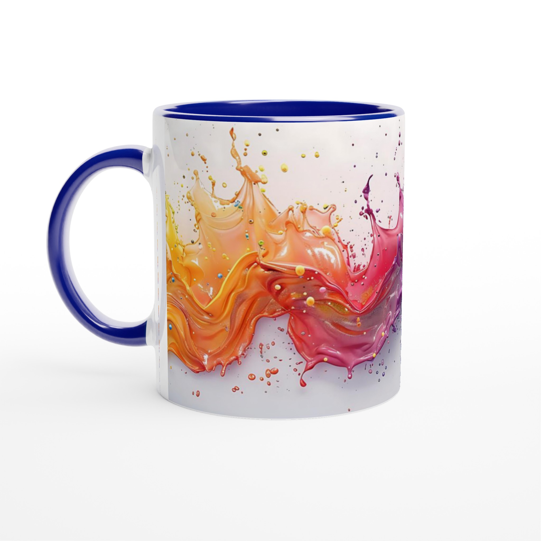 Färgglad Stänk Keramikmugg - 11oz Vibrant Design för Kaffe & Te 2 baea5861-7568-4289-b278-cf074f32d0e7
