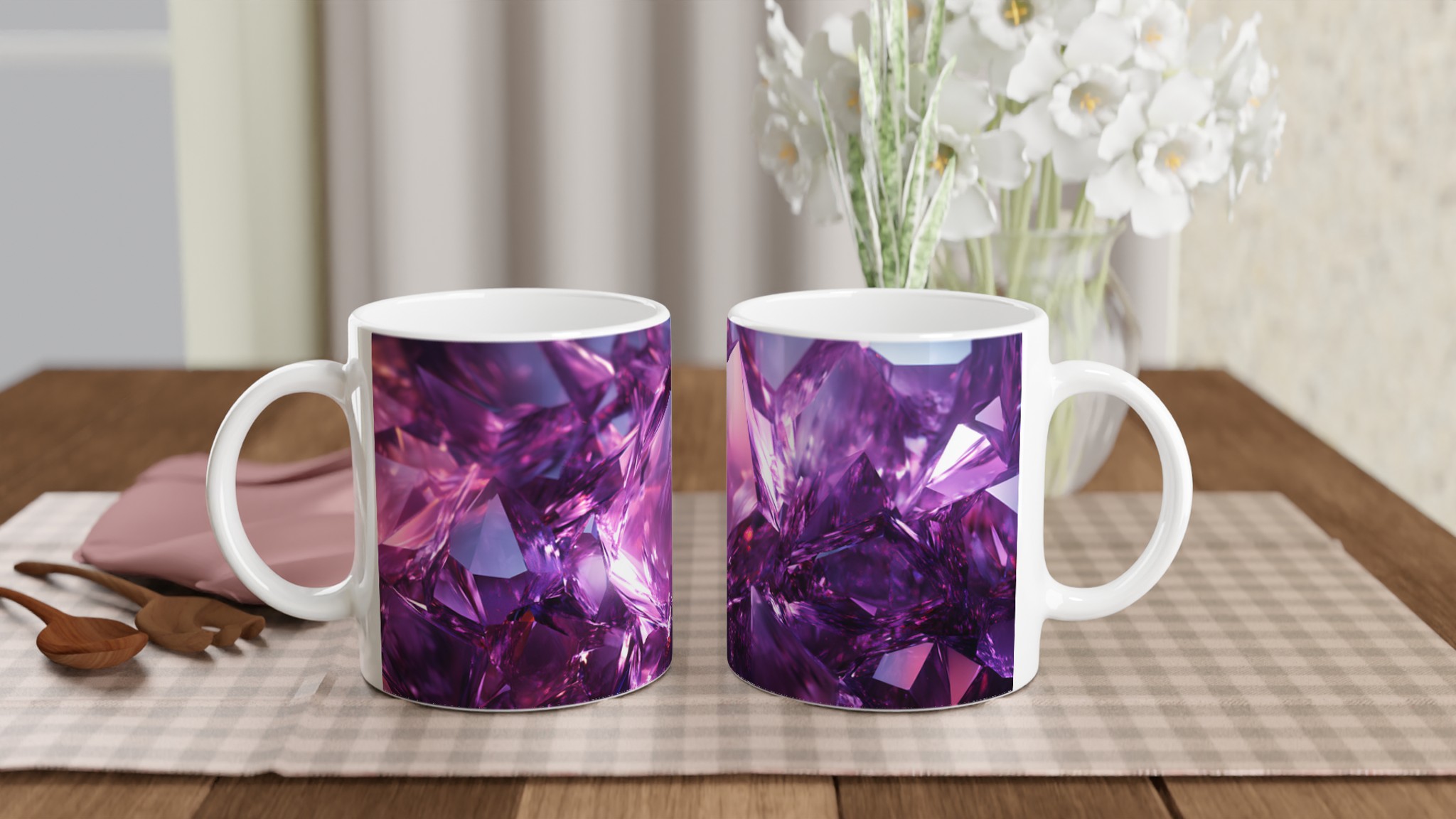 Ametistglans Keramikmugg - 11oz i Valfri Färg - För Kaffe, Te & Varm Choklad 10 bb503981-d08d-4b67-a751-f71d039d9c88
