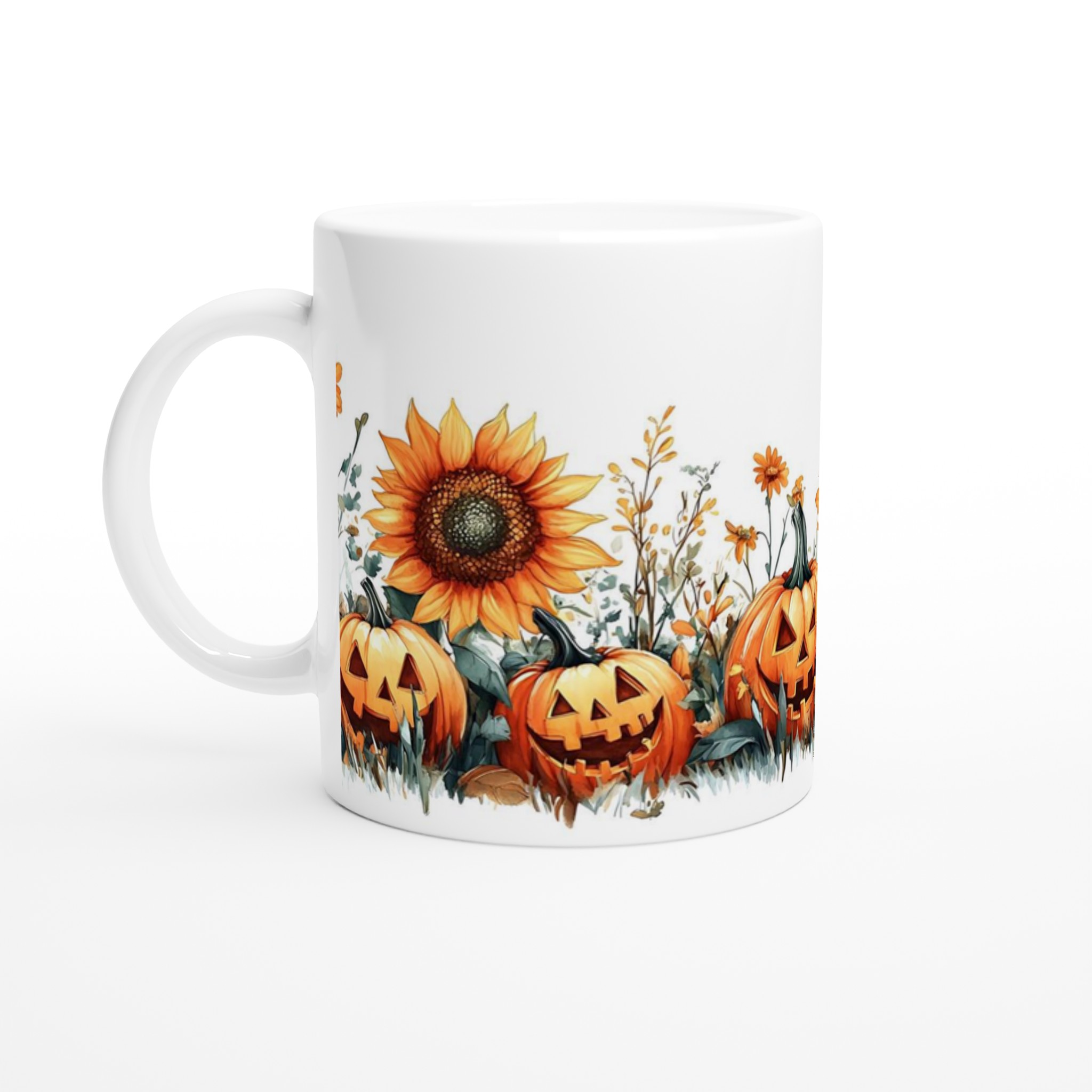 Mysig Halloween Mugg – Pumpor & Solrosor i Vattenfärg | Välj din favoritfärg! 1 bb51f988-2807-4d6e-ae6d-4c9b8095de0f