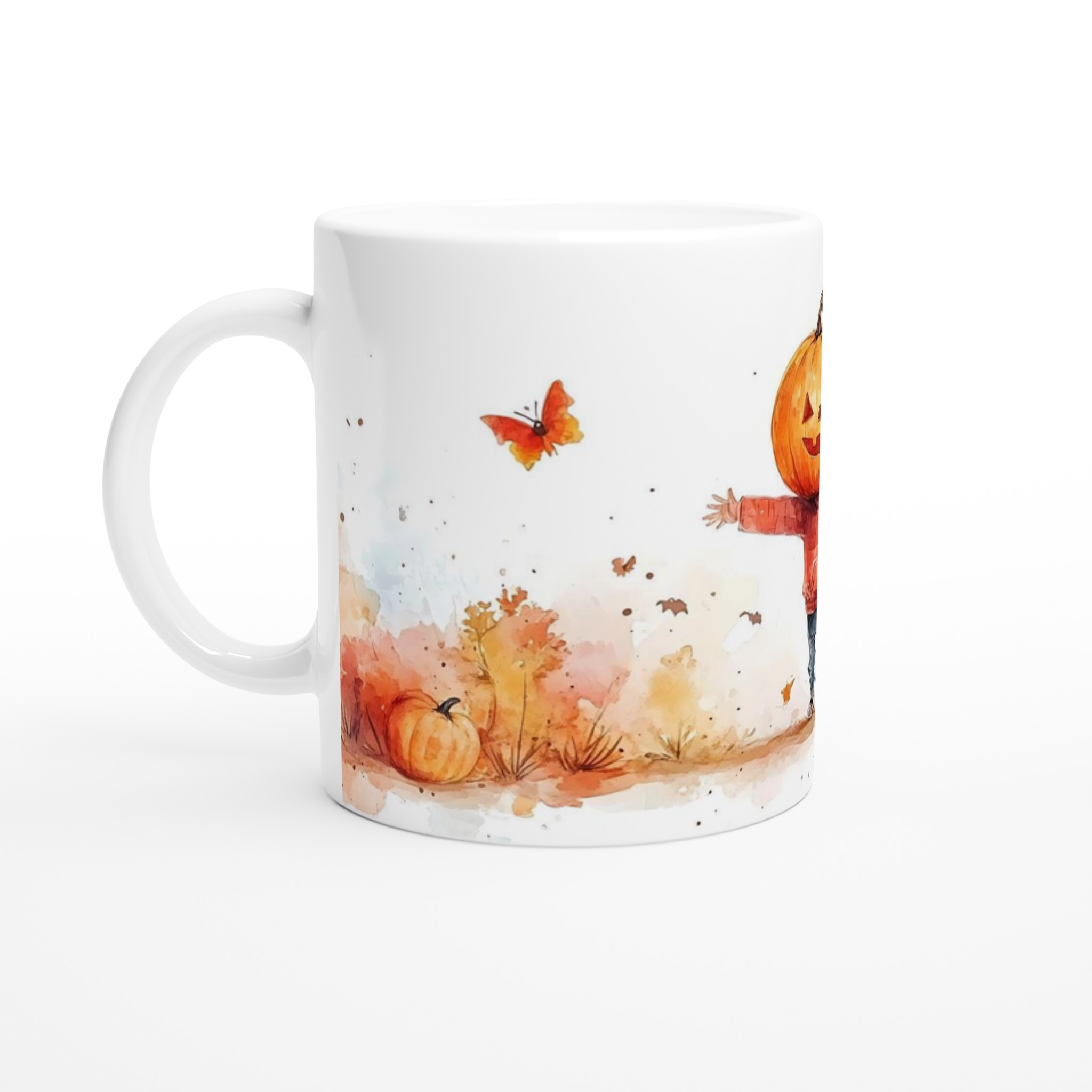 Lekfull Halloween Pumpa Mugg - Charmig Höstdesign i Valfri Färg, 11 oz Keramik 1 bb6fbacd-d319-4123-bd16-4e9e9122589b