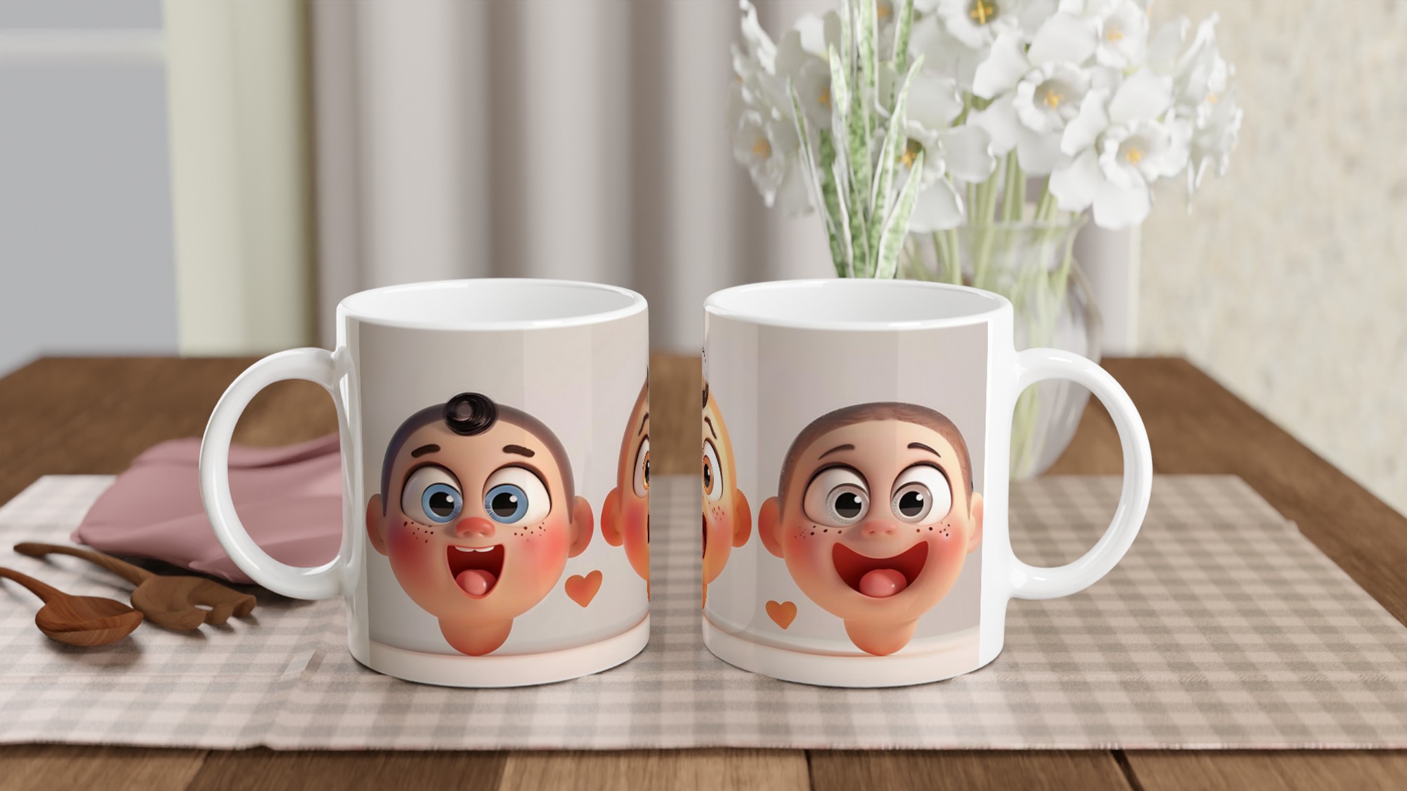"Små Glädjespridare" – Charmig 11oz Keramikmugg med Lekfull Babykonst 11 bb7535bf-95f6-41bf-8cce-defa87c0d082
