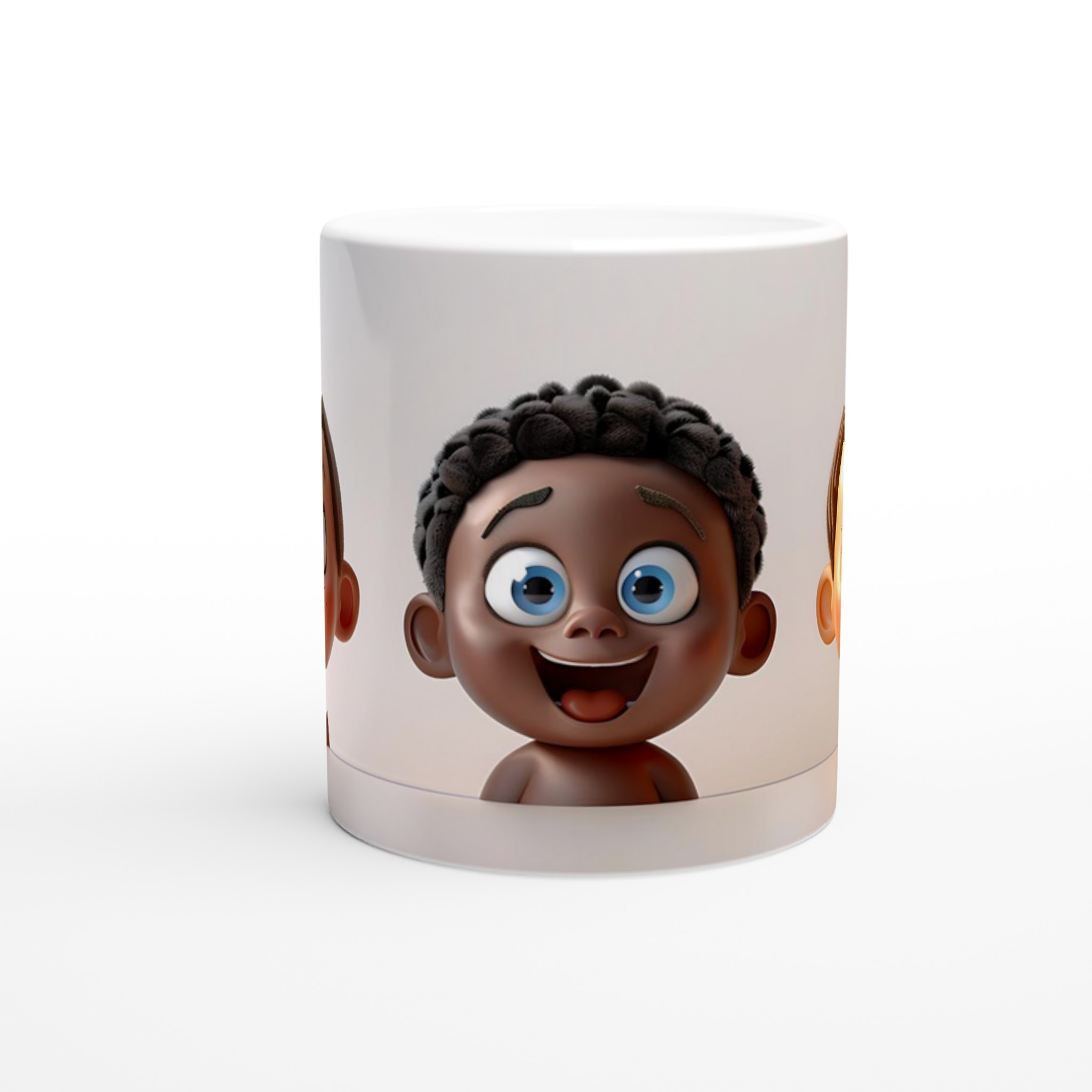 Lekfulla Bebisansikten 11oz Keramisk Mugg – Färgglad Design för Glada Stunder 8 bb892fcb-1f0f-4ef5-b641-e9617a2431a8