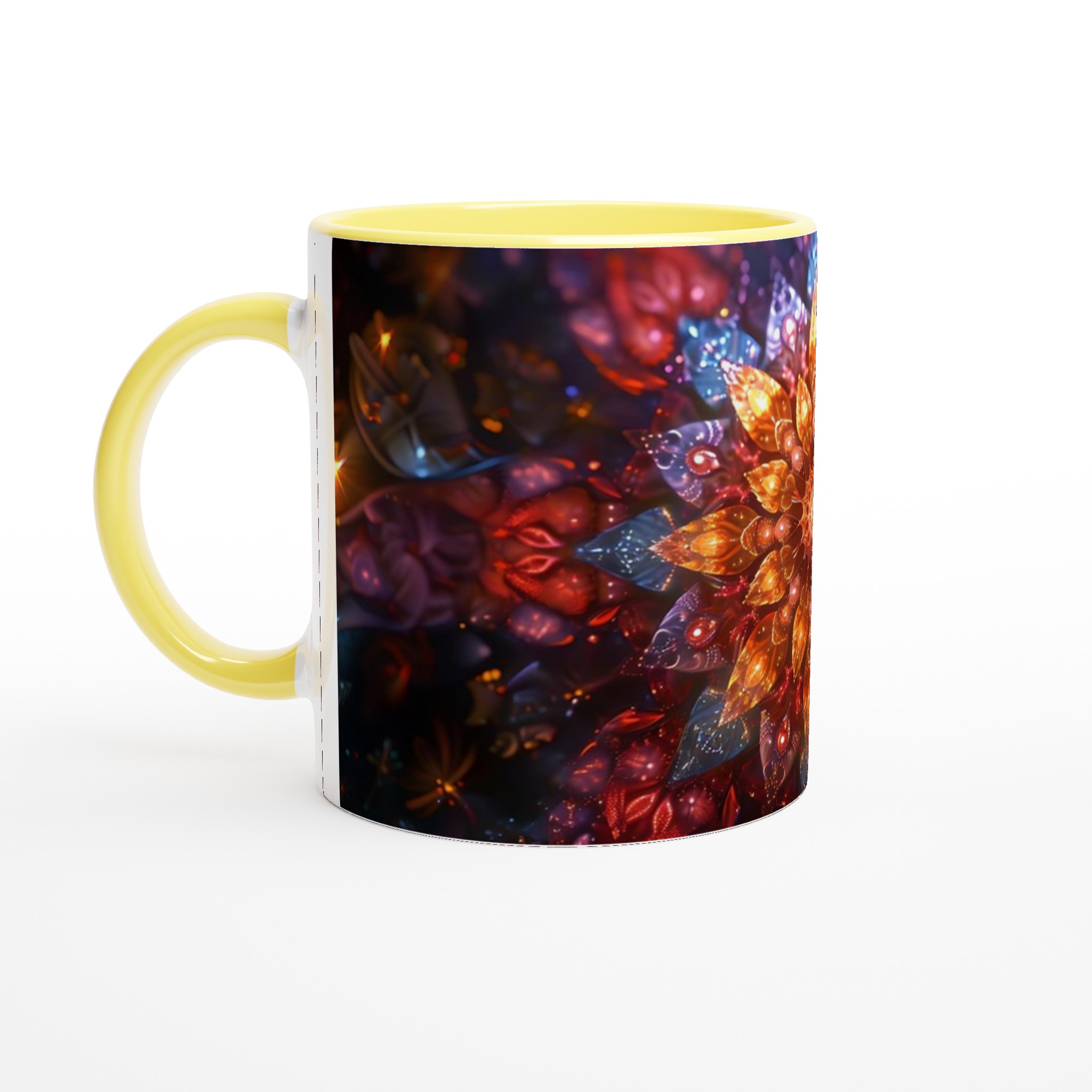 Kosmisk Mandalablomma Keramikmugg - 11oz Magisk Mugg i Valfri Färg 3 bbe3c11d-174b-4f89-9080-14ba6963fb7f