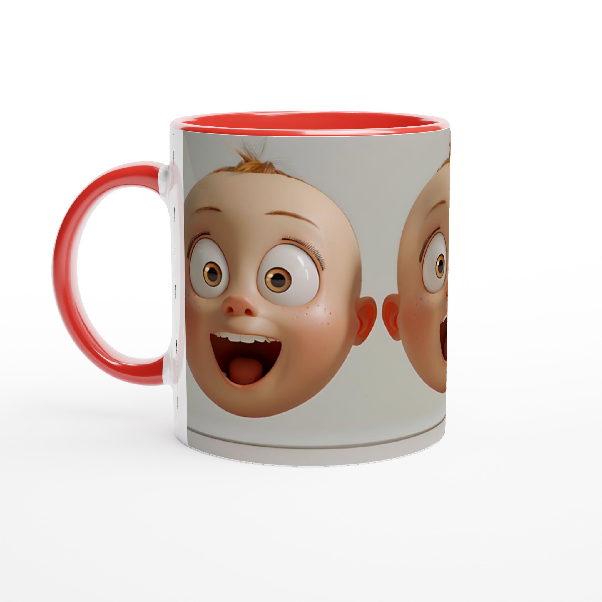 Förvånad Babyansikte Keramisk Mugg - Rolig Design i Flera Färger 5 bbf1f1c4-448a-4601-beb9-876b012e87ad