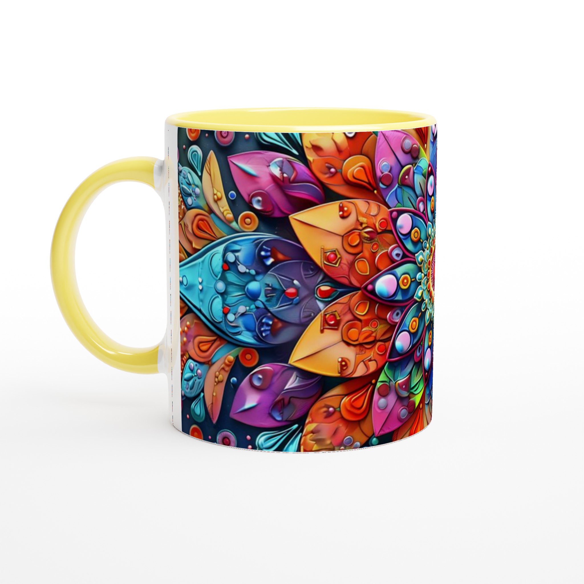 Färgsprakande Mandala Keramikmugg - 11oz Premium Designmugg för Konstälskare i Flera Färger 3 bc26bc05-afb2-4b87-b5de-14b6b6ee6731
