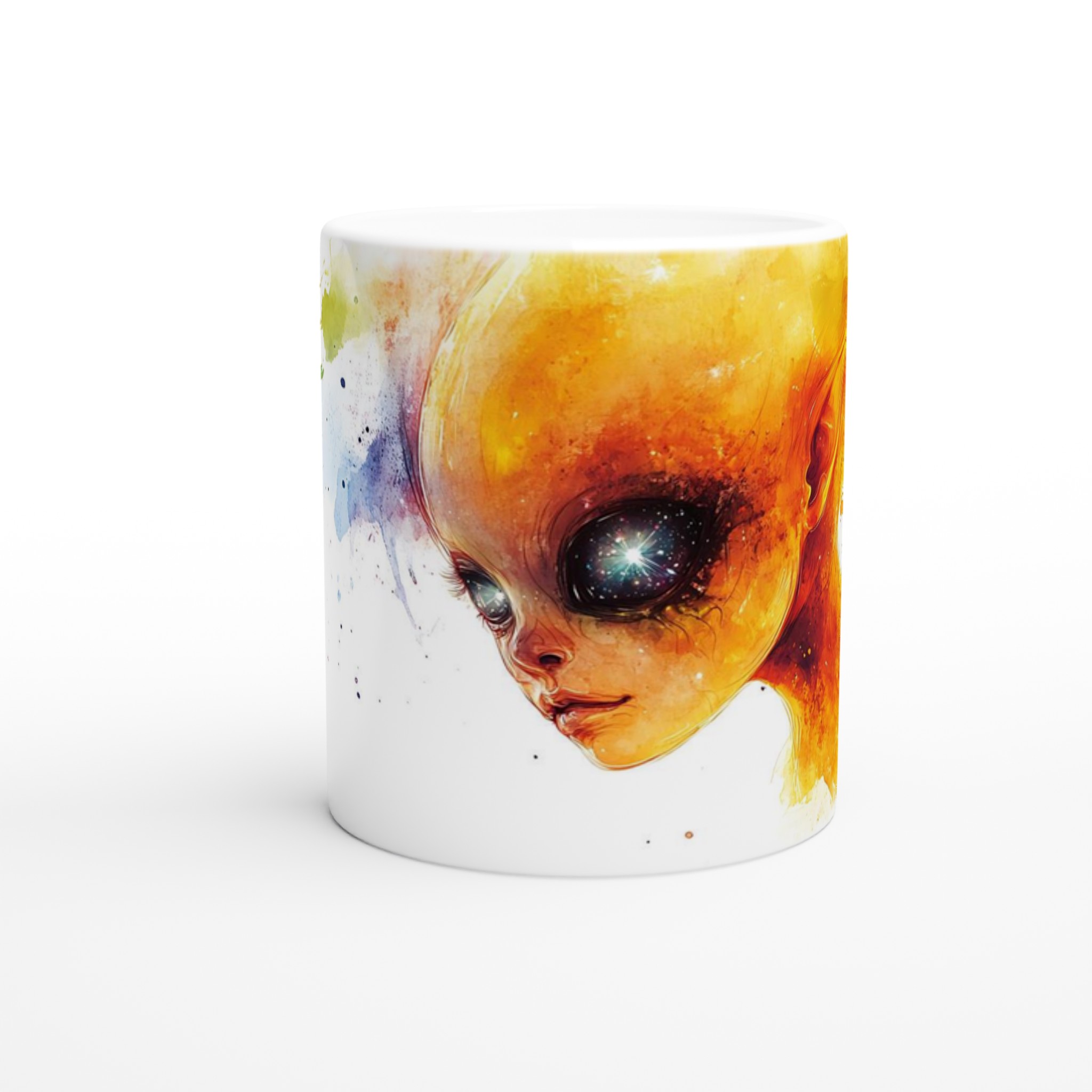 Kosmisk Dröm – Akvarell Alien Konst 11oz Keramikmugg – Din Kaffepaus, Din Färg! 8 bc877f9b-2041-4d4f-a320-3673e610e251