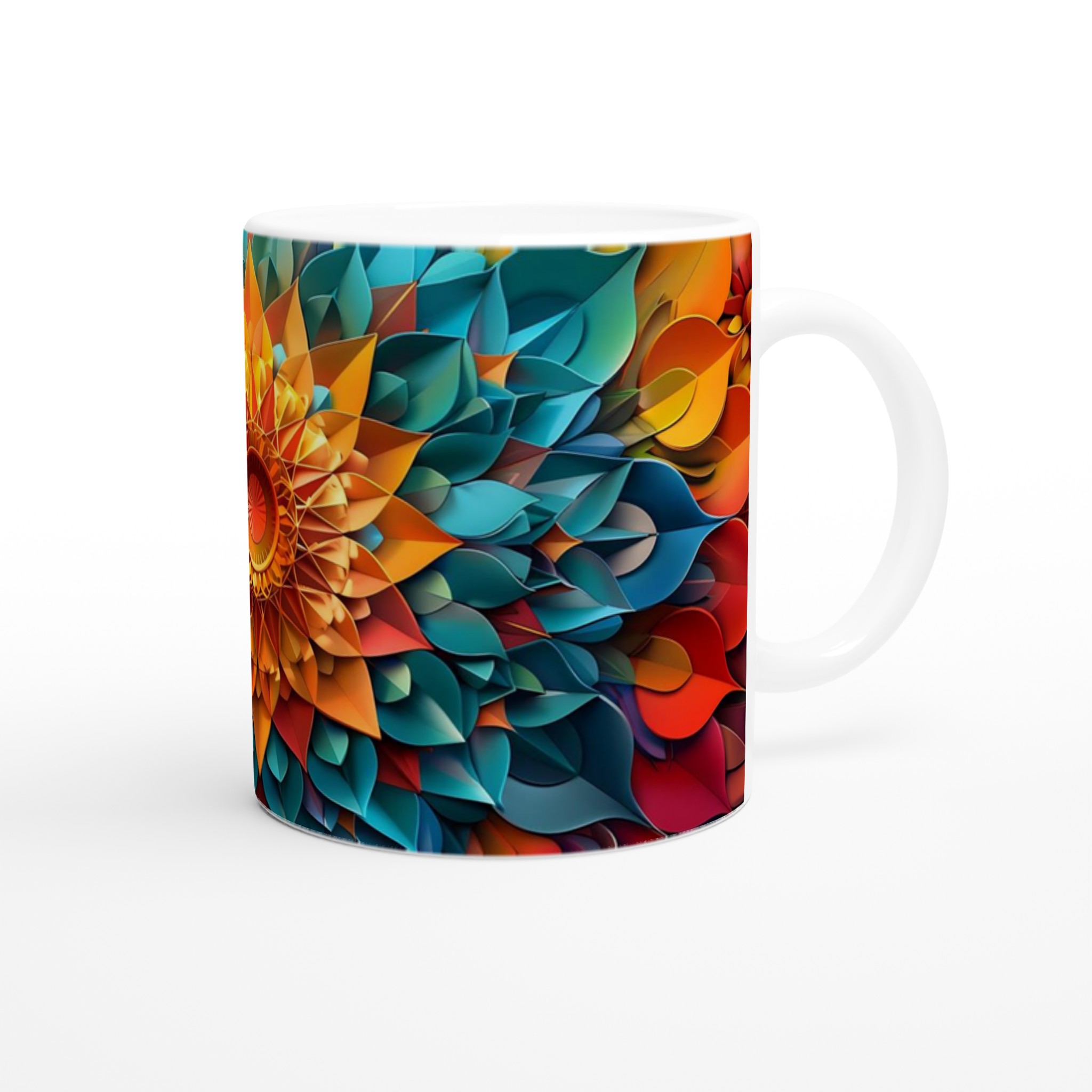 Abstrakt Mandala Keramikmugg - 11oz, Välj mellan 7 levande färger för din favoritmugg! 9 bc8d2a1e-9d85-4844-bd00-722bd26a1fb3