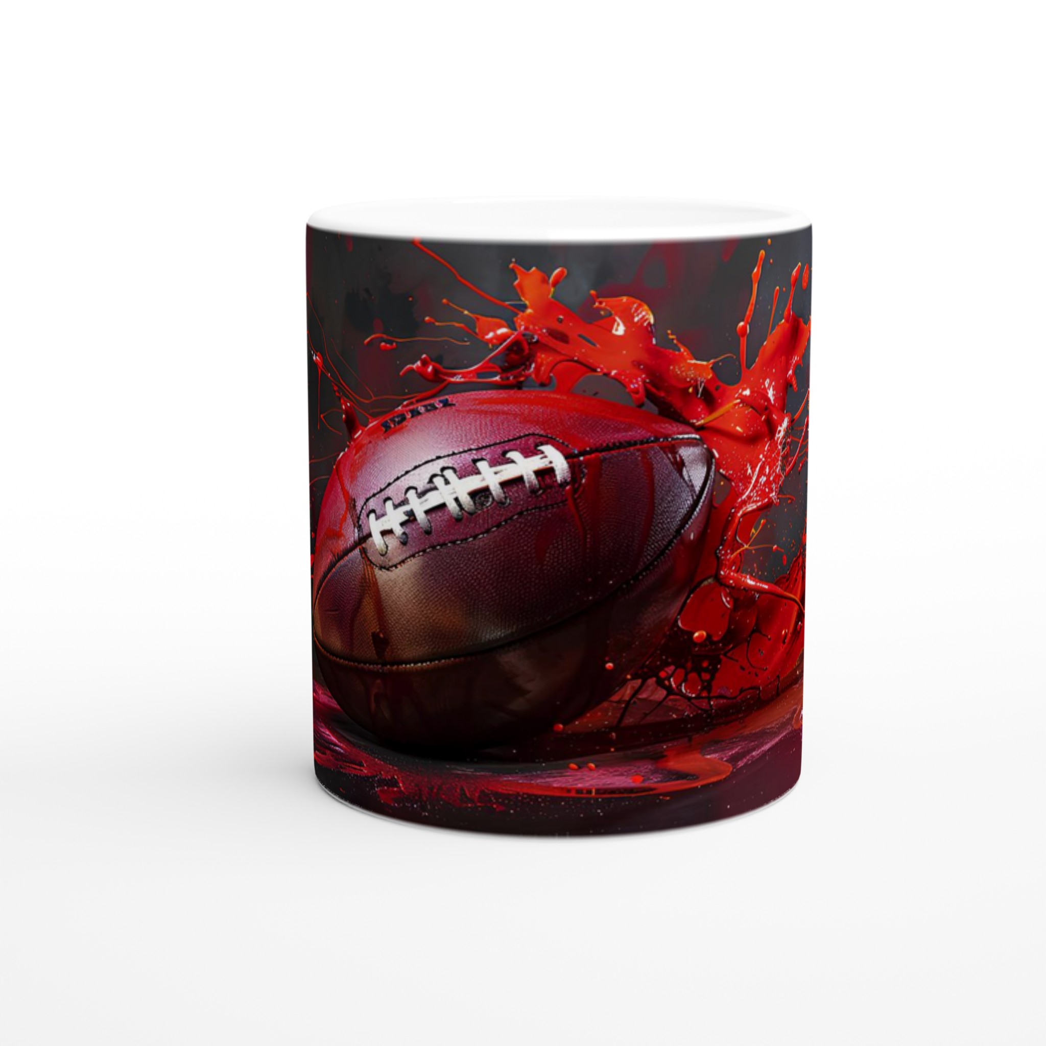 American Football 'Splash' 11oz Keramikmugg – Dynamisk Konst för Sportälskaren 8 bc94d64f-277a-42a9-bdb1-0e66ab391767