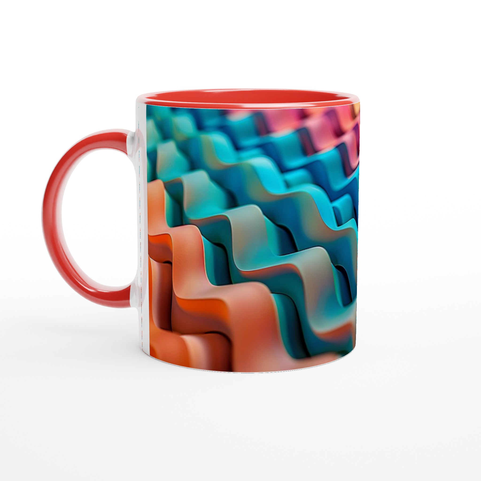 Abstrakt Vågformad 11oz Keramisk Mugg – Färgglad Design för en Unik Kaffeupplevelse 5 bca313a7-21a5-417b-bf0b-f208ab873b3d