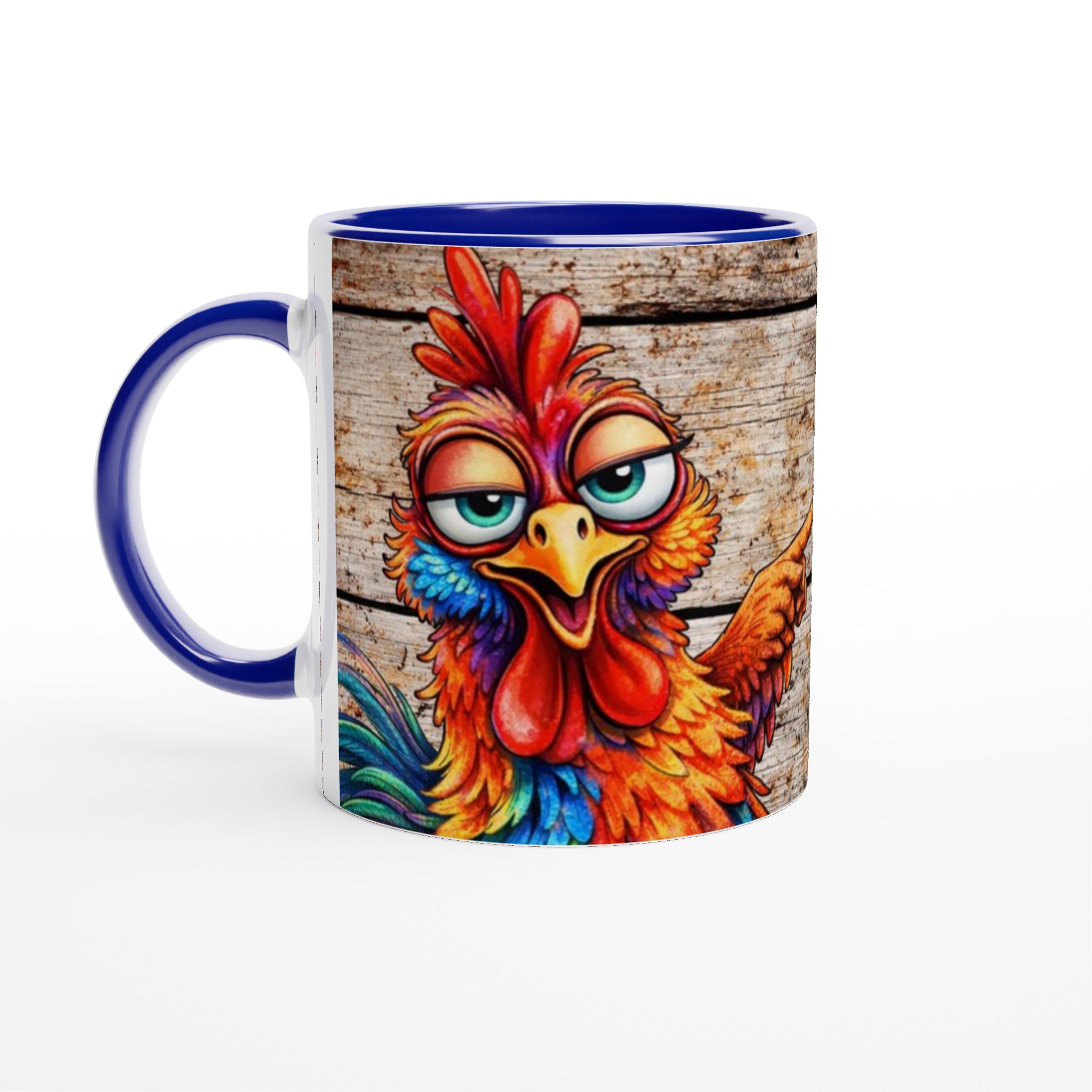 Färgstark keramikmugg 11oz med lekfull tupp och kraftfullt budskap i flera snygga färger 2 bcd3057e-9210-4c09-8861-663938482f9d