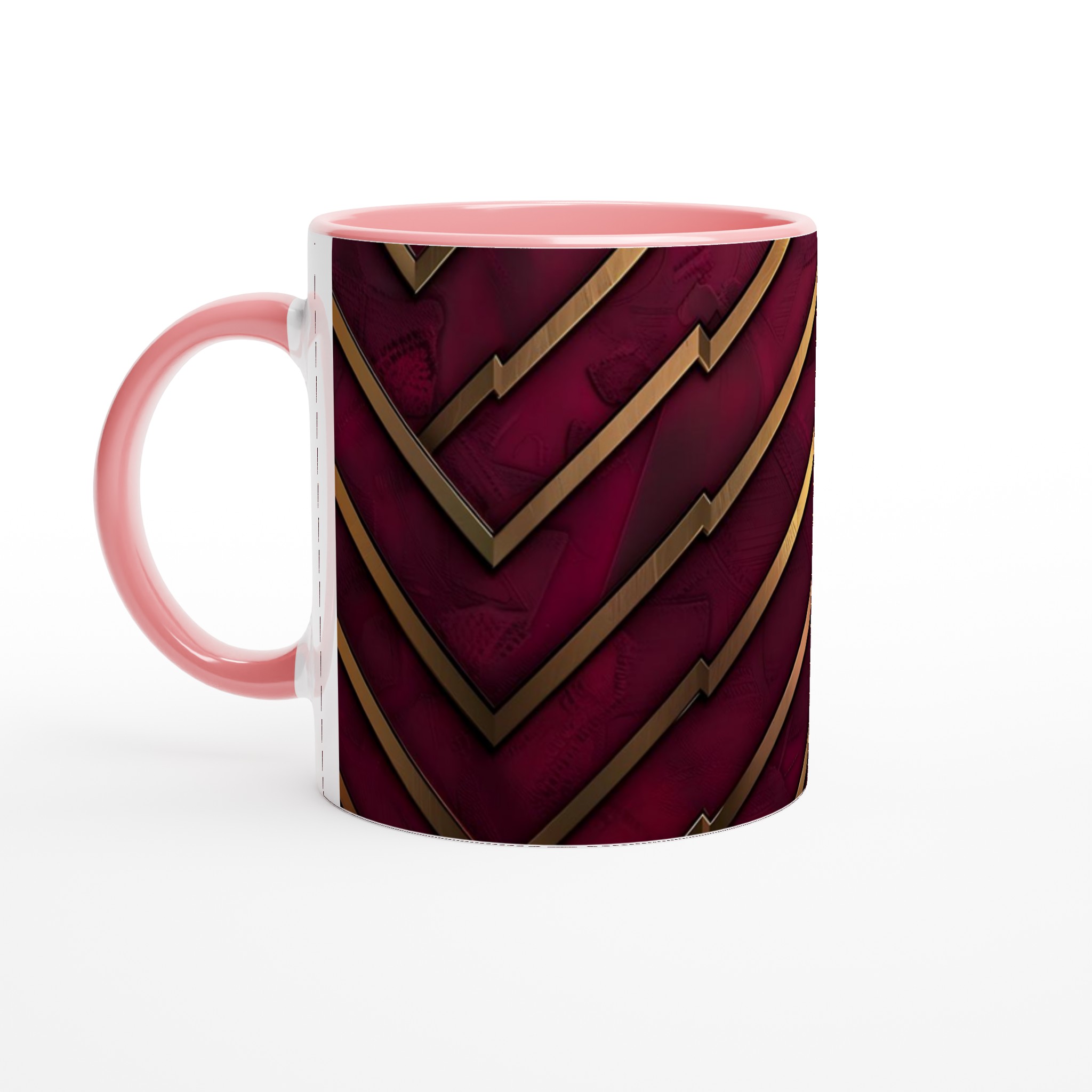 Elegant Keramikmugg: Röd & Guld Zigzag Design – 11 oz premiummugg i ditt val av färg 6 bcf8357a-4f61-40e7-a0b2-fb038a57f5d3
