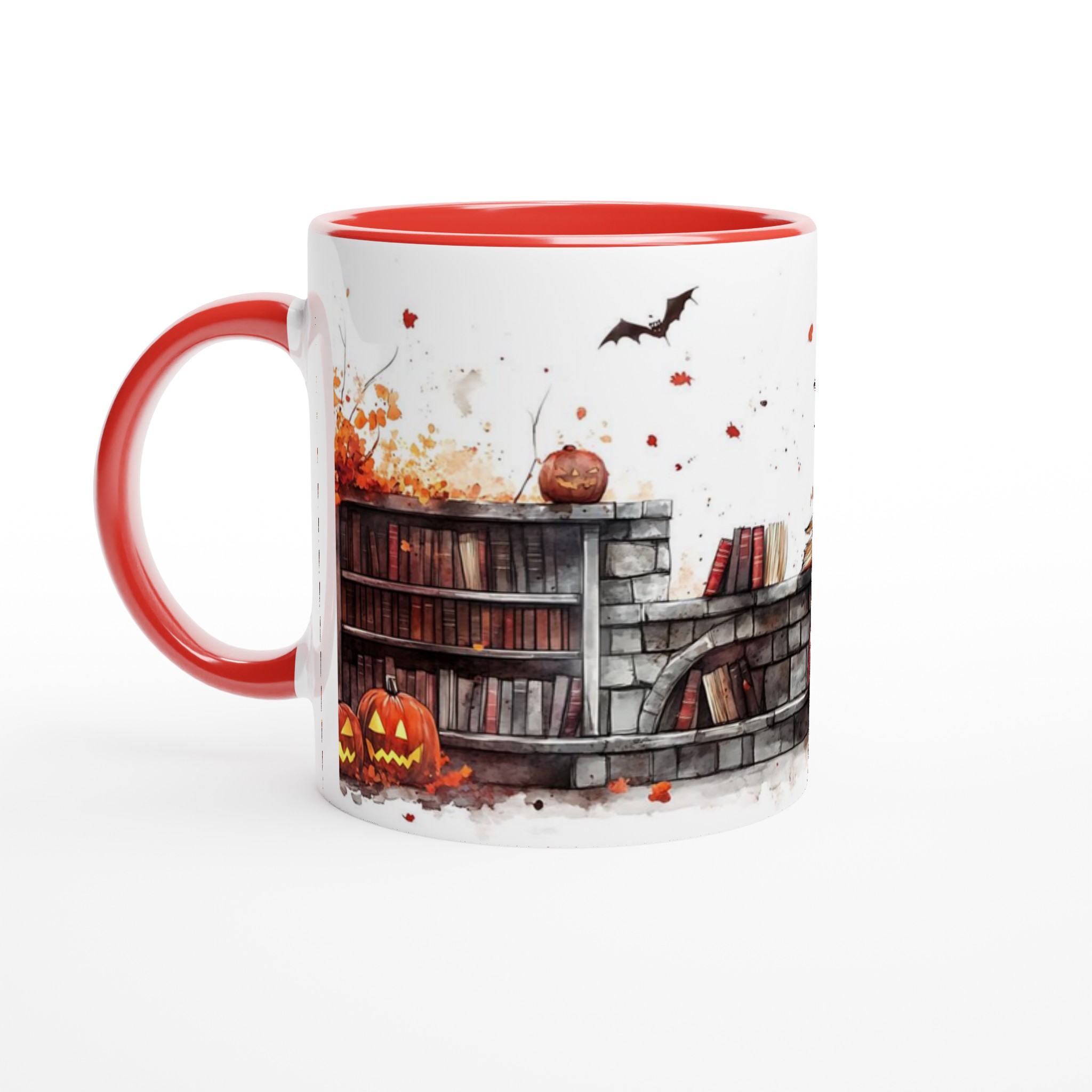 Mystisk Bibliotek Halloween Keramikmugg - Din Perfekta Höstfika i Valfri Färg! 5 bd020105-3a06-4e0e-bcd8-a153462331e4