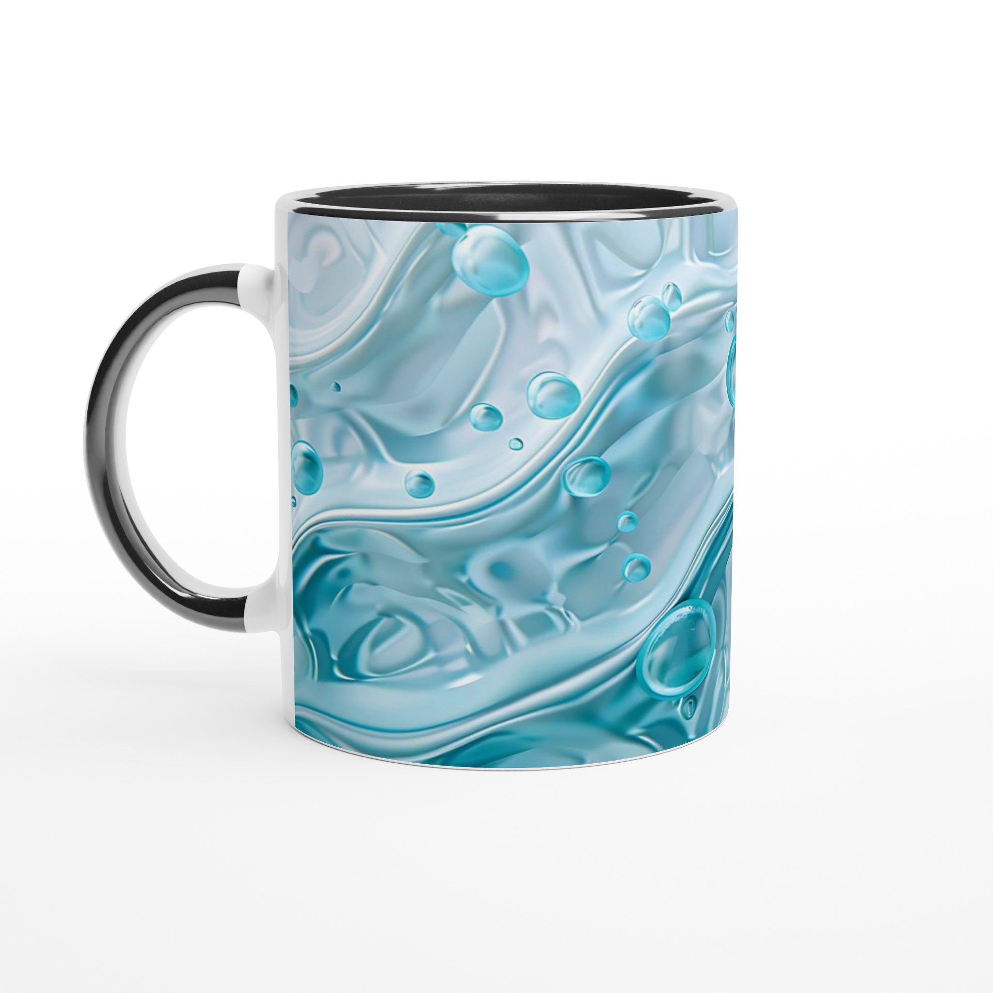 Ocean Breeze 11oz Keramisk Mugg – Dröm Dig Bort med Lugnande Vågformad Design & Aqua Bubblor 4 bd0cb870-08f4-47f9-bd52-461dfec221ff