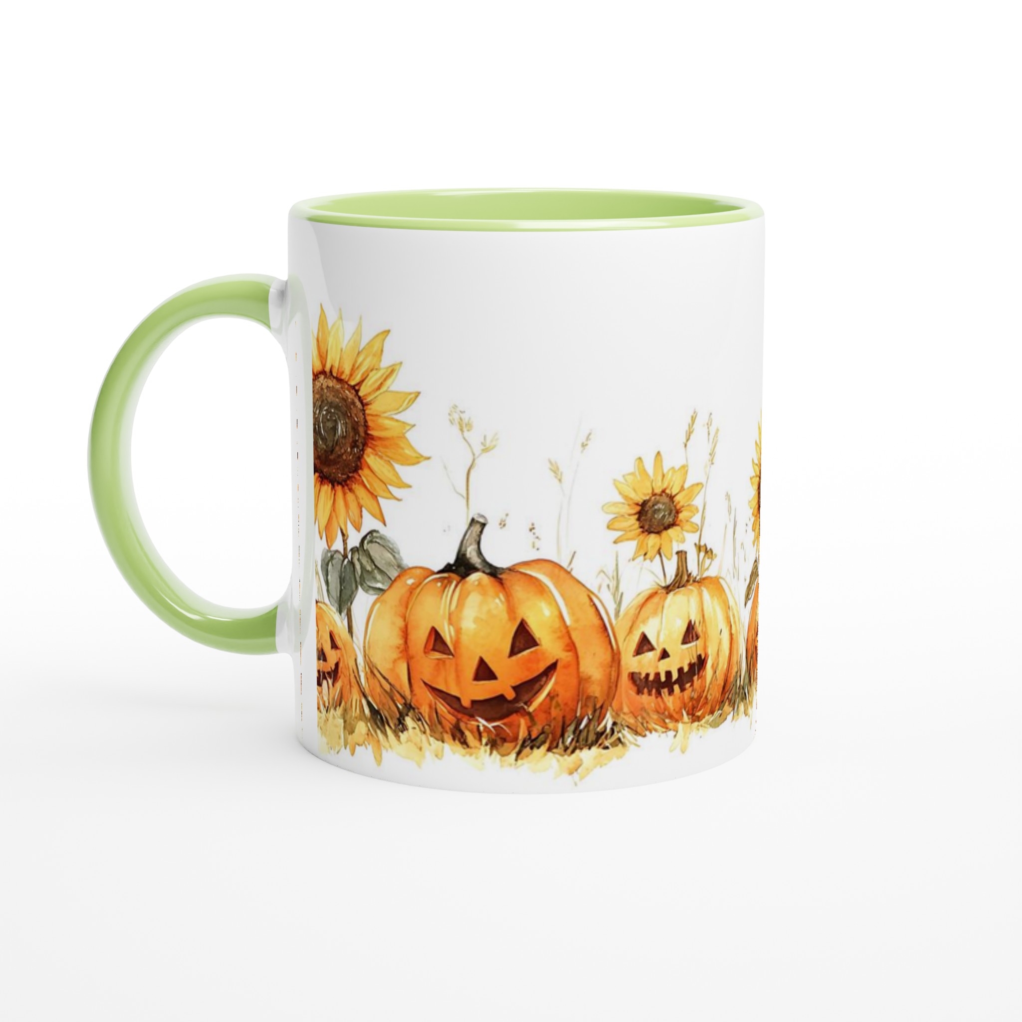 Glad Halloween Mugg med Leende Pumpor och Solrosor - Välj din färg! 7 bd1ad019-52e1-4ec6-992b-fb00183196f6