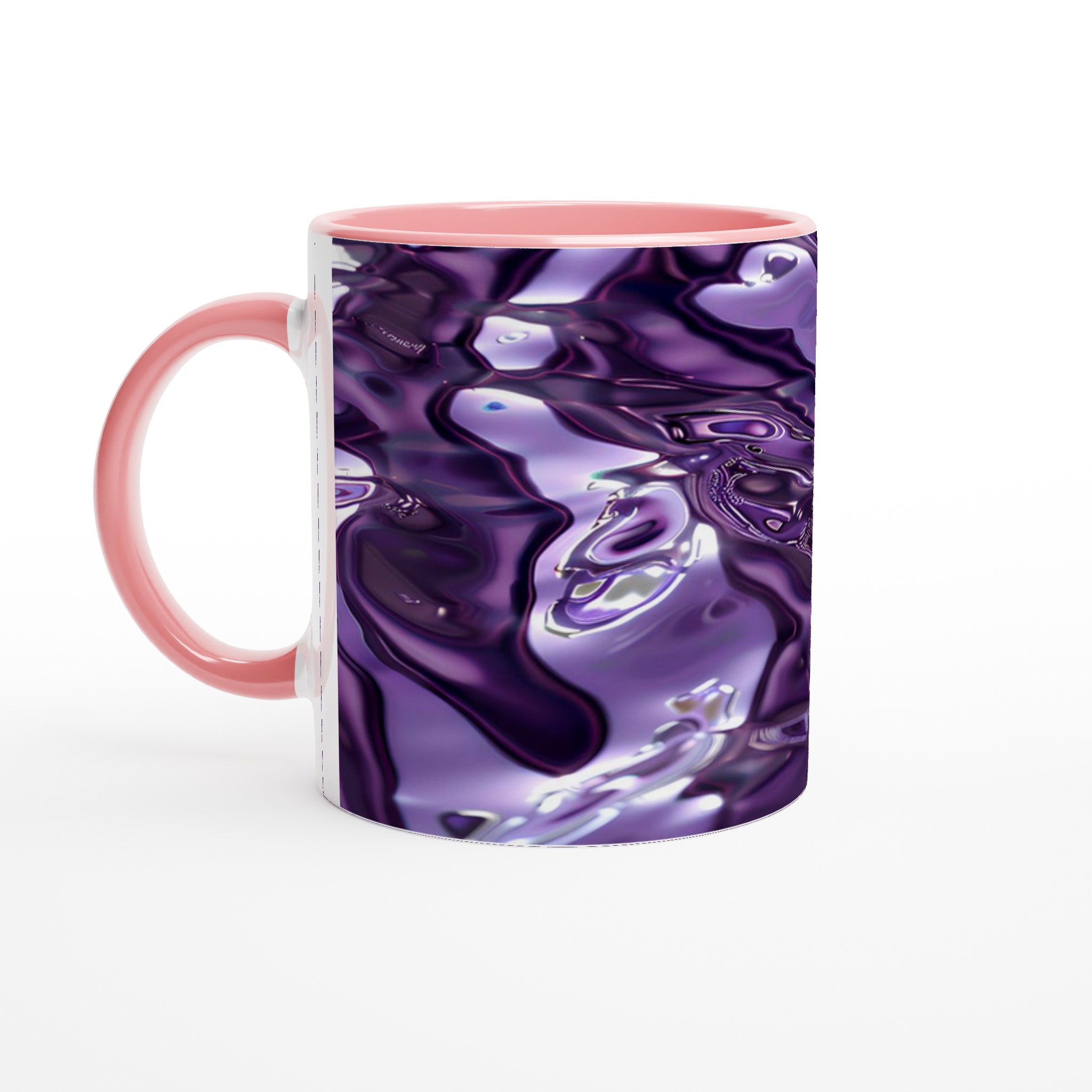 Abstrakt Lila Våg Mugg – 11oz Keramisk Kaffemugg med Hypnotisk Flytande Design 6 bd209700-da98-4468-8e61-4f5f7cbf9ead