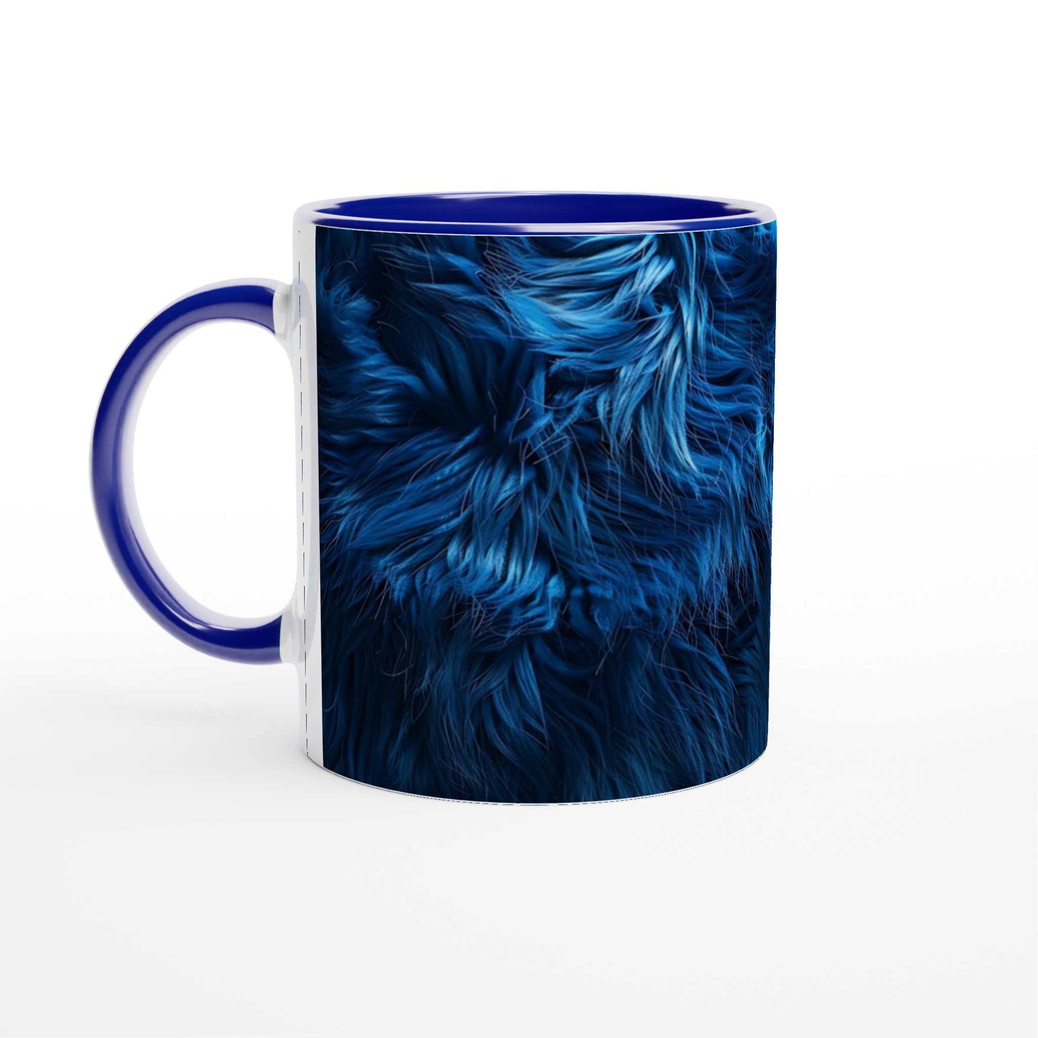 Elegant Vit 11oz Keramisk Mugg med Djupblå Designer i Sju Färger 2 bd5ce3a1-1d9e-46db-96d0-8d4bc7173110