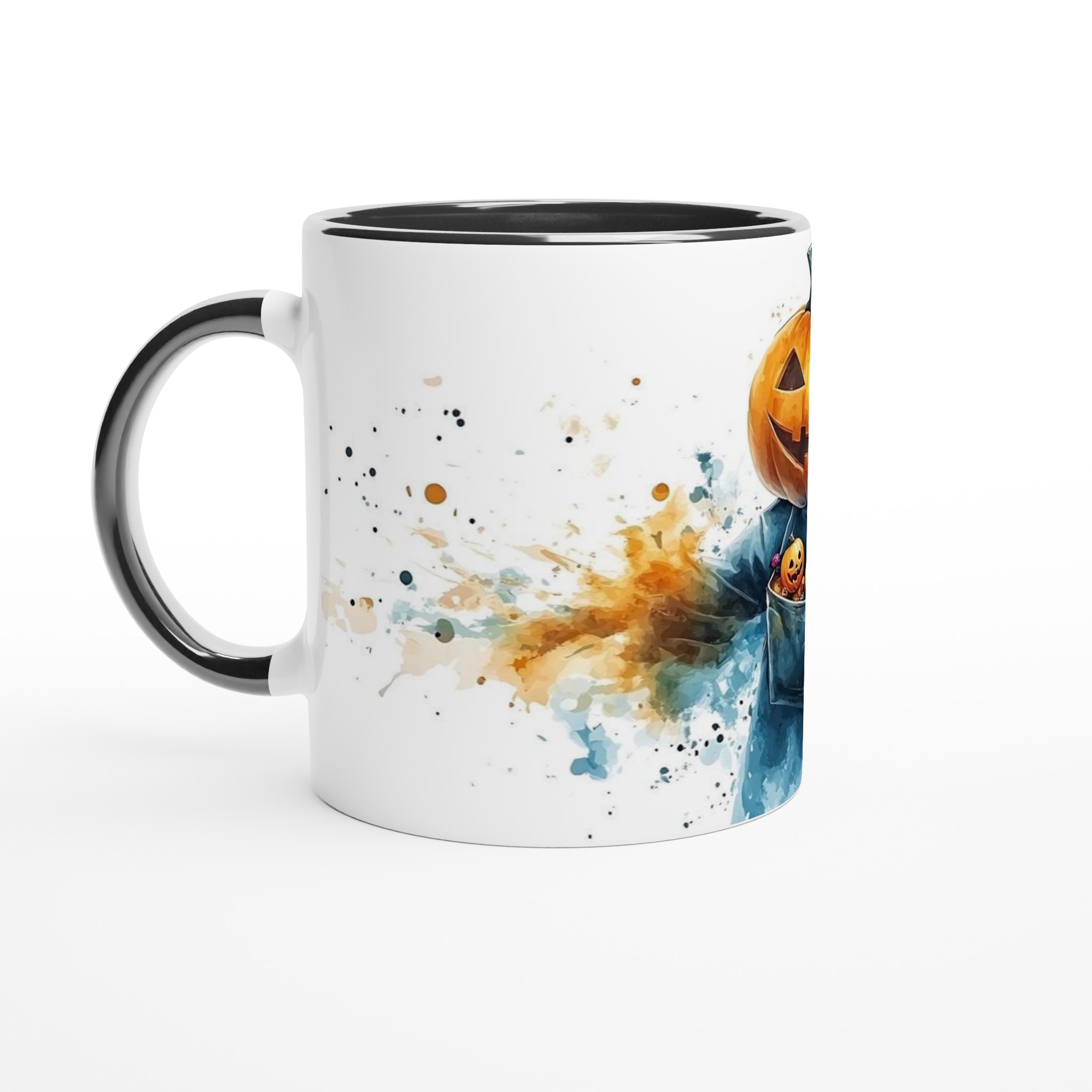 Glad Pumpa Halloween Mugg - Skrämmande Kul Keramikmugg i ditt Val av Färg 4 bd728276-6682-4266-8d17-6e6665651033