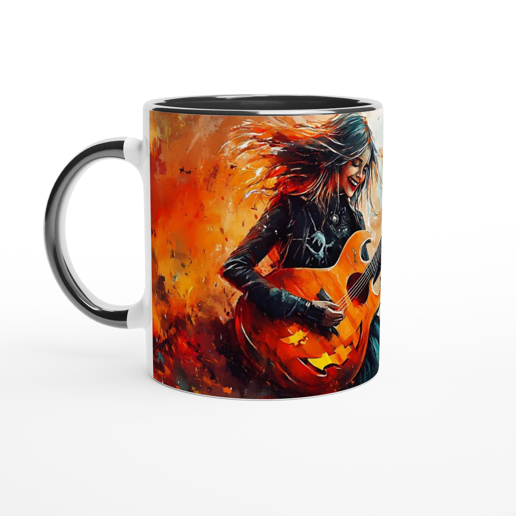 Rock On: Halloween Gitarr Mugg – Levande Design & Hållbar Keramik i Valfri Färg! 4 bd8e4c05-fa2d-4b26-b655-5123b2a4223b