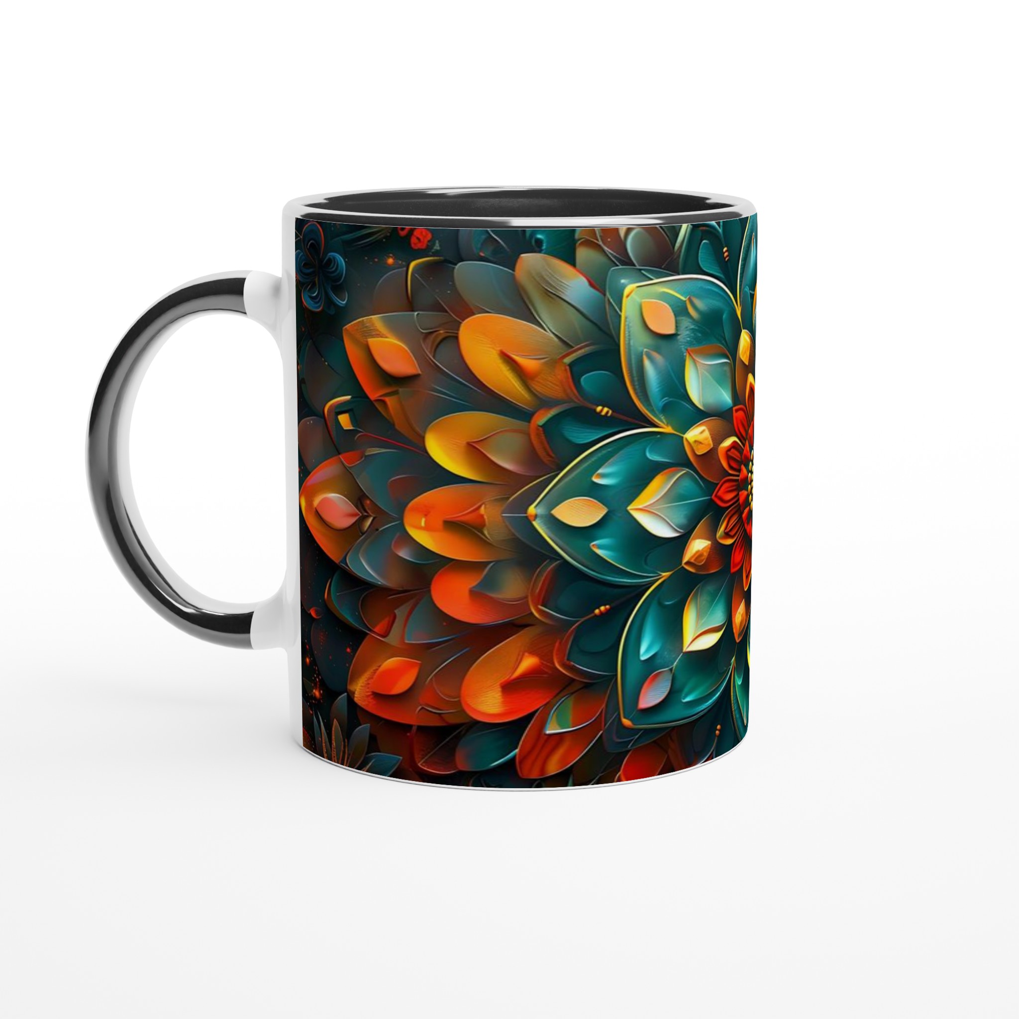 Abstrakt Mandala 11oz Keramikmugg – Strålande Design för Kaffe & Te i Flera Färger 4 bd966abc-cb0e-4b16-8557-60f677c00197